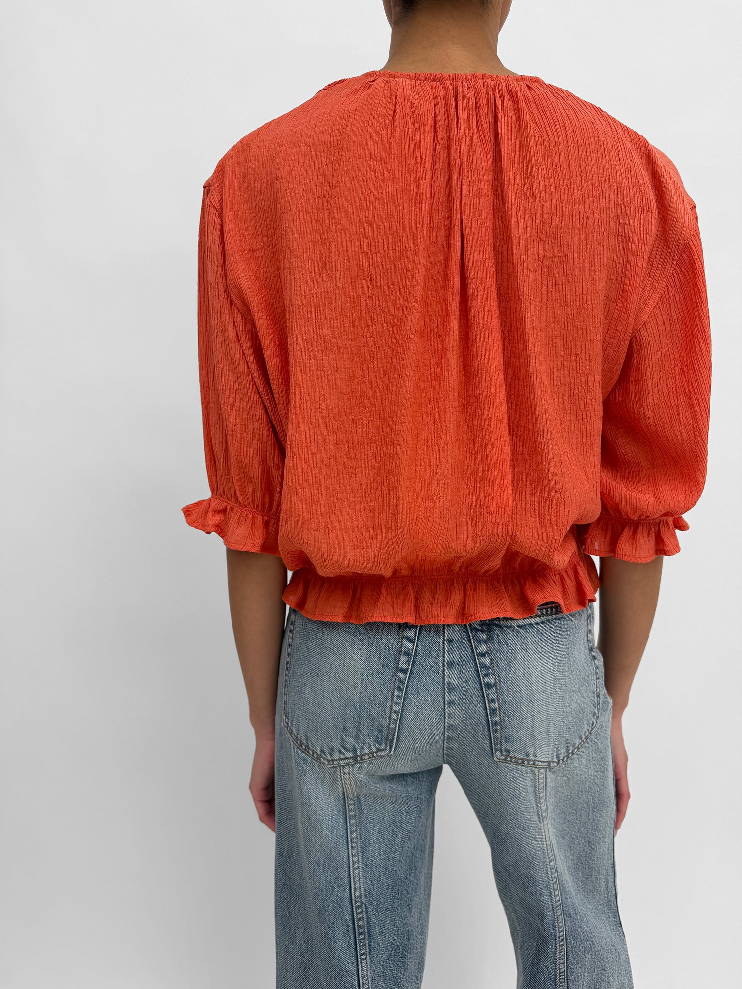 The Perla plissé blouse