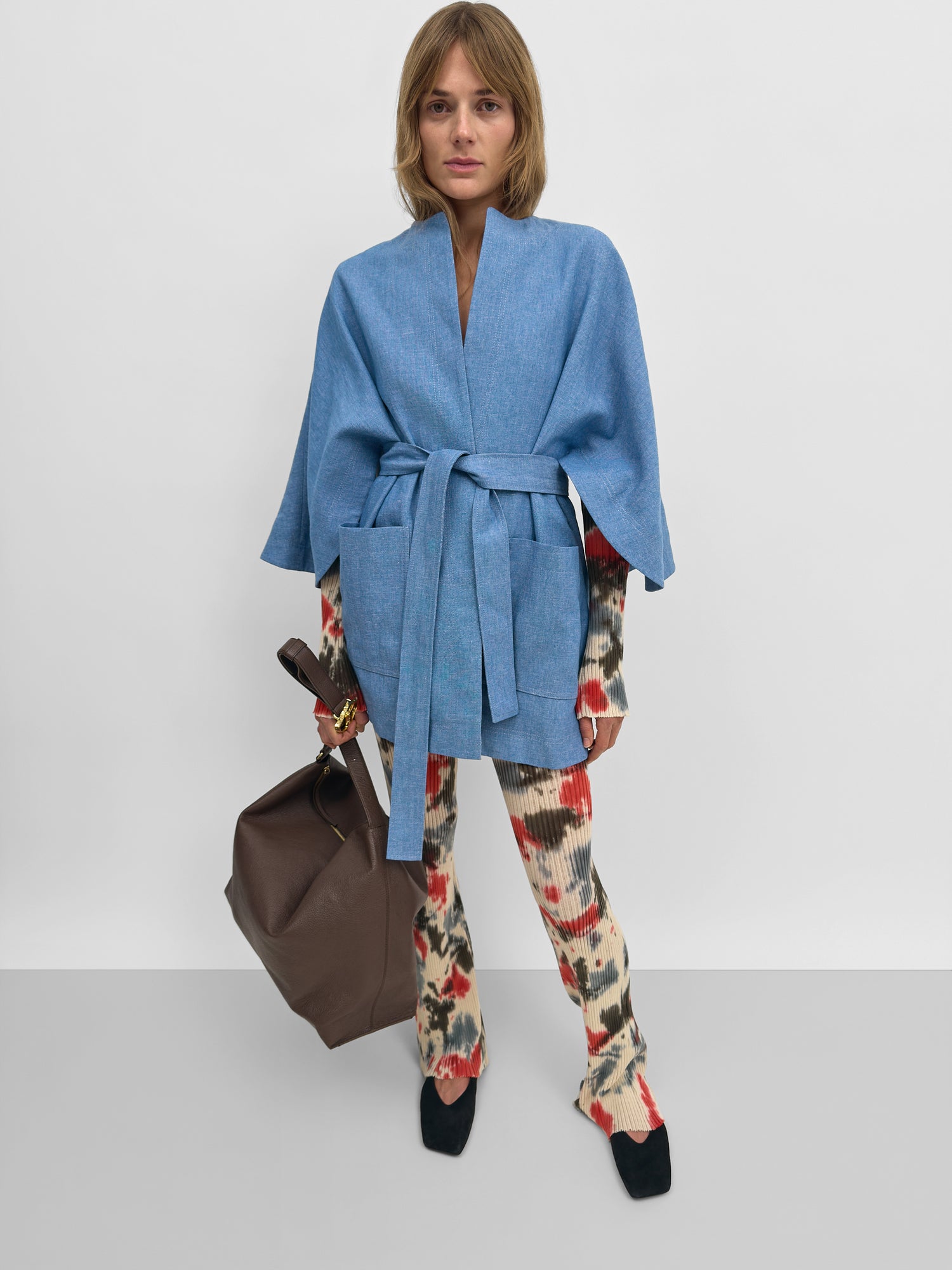 The Pinto Lino workwear cape coat