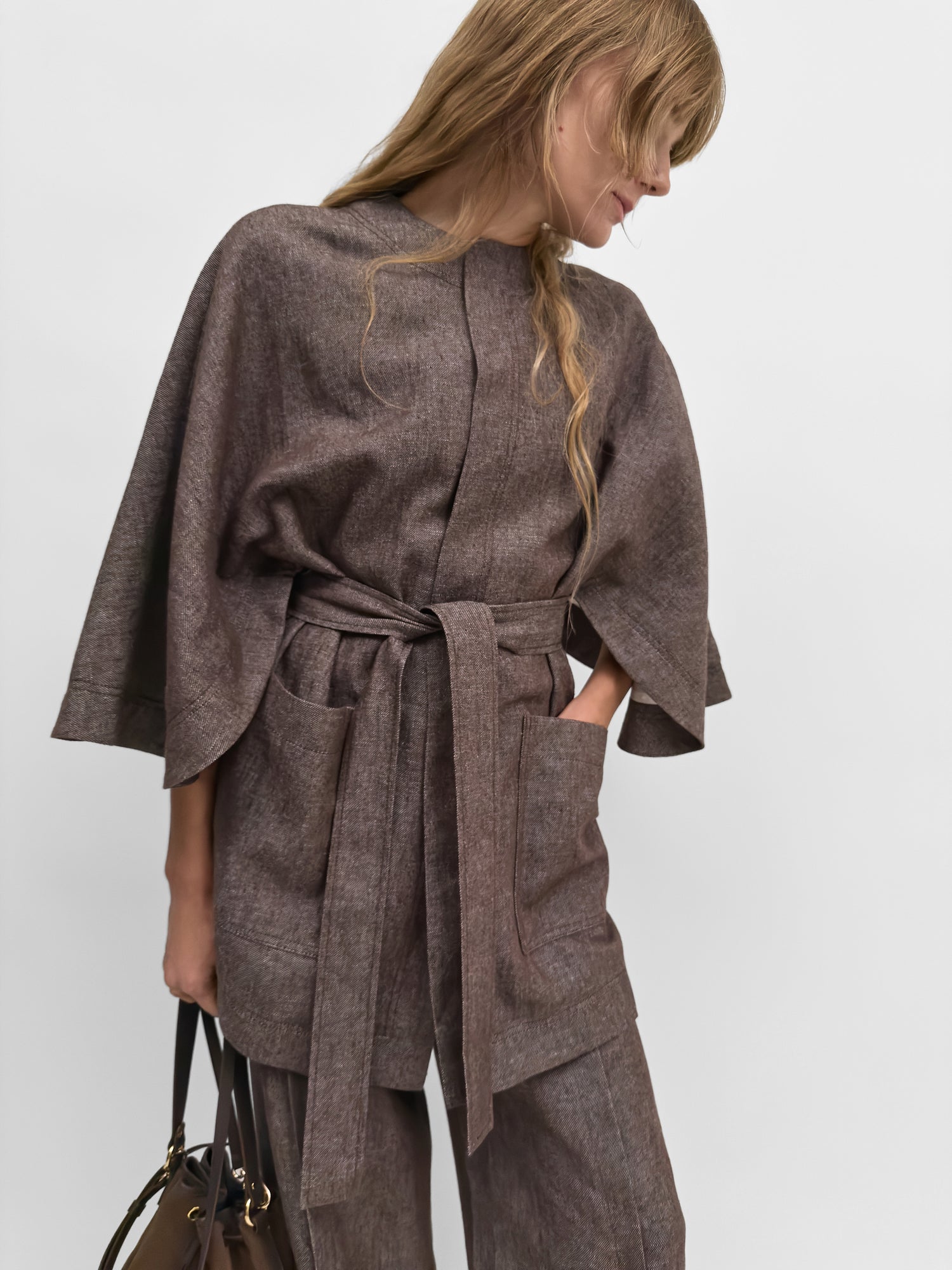 The Pinto lino twill coat