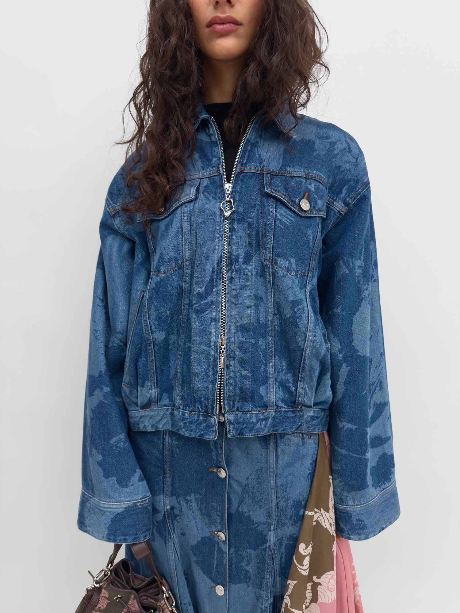 The Pisa denim flower jacket
