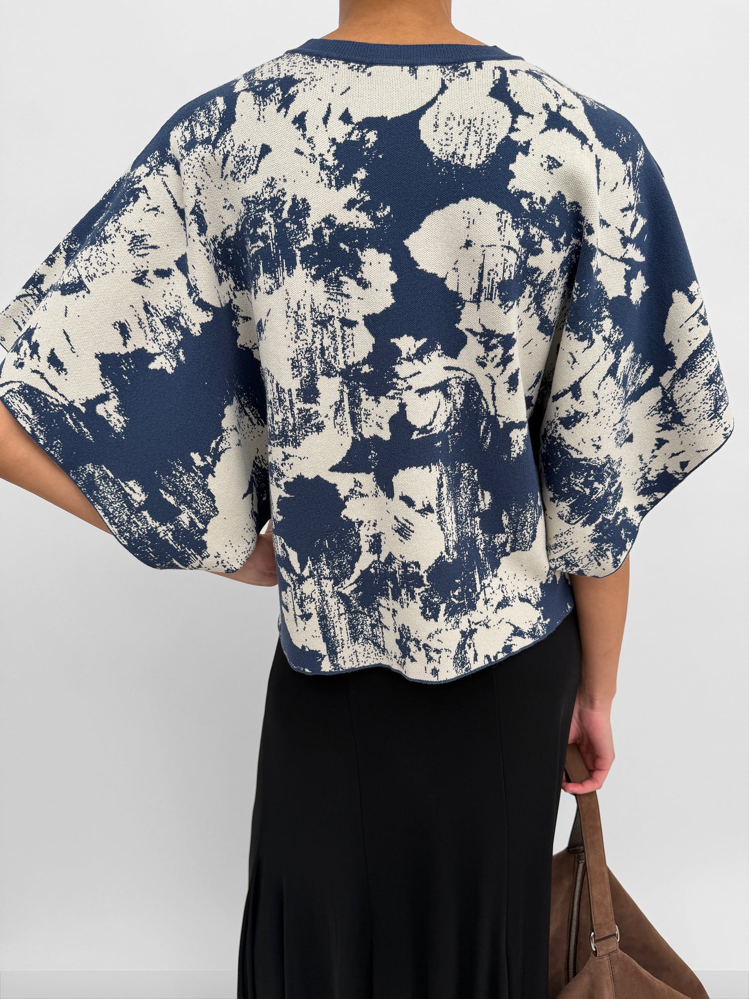 The Poppi denim flower top