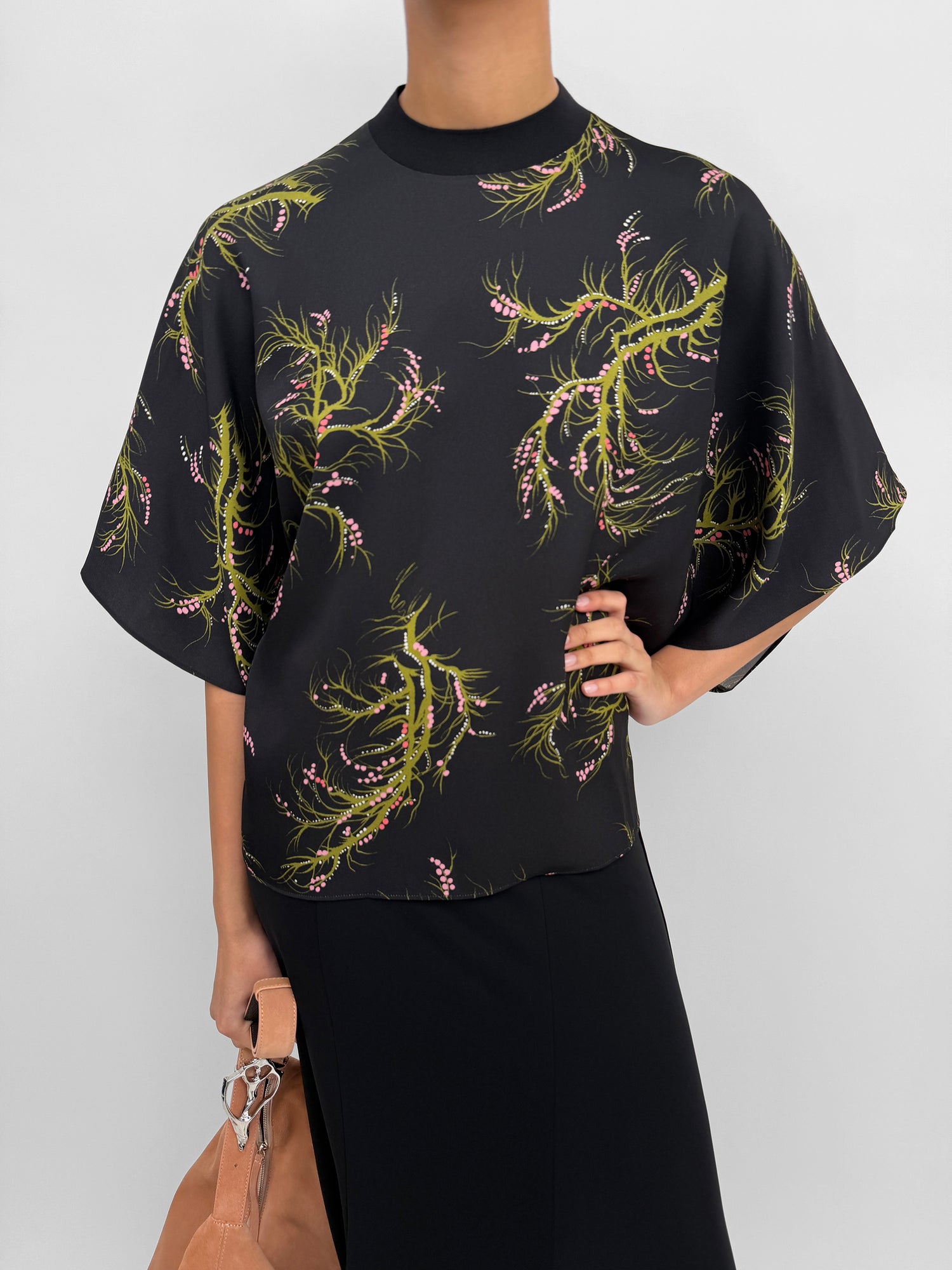 The Poppi top in Seaweed