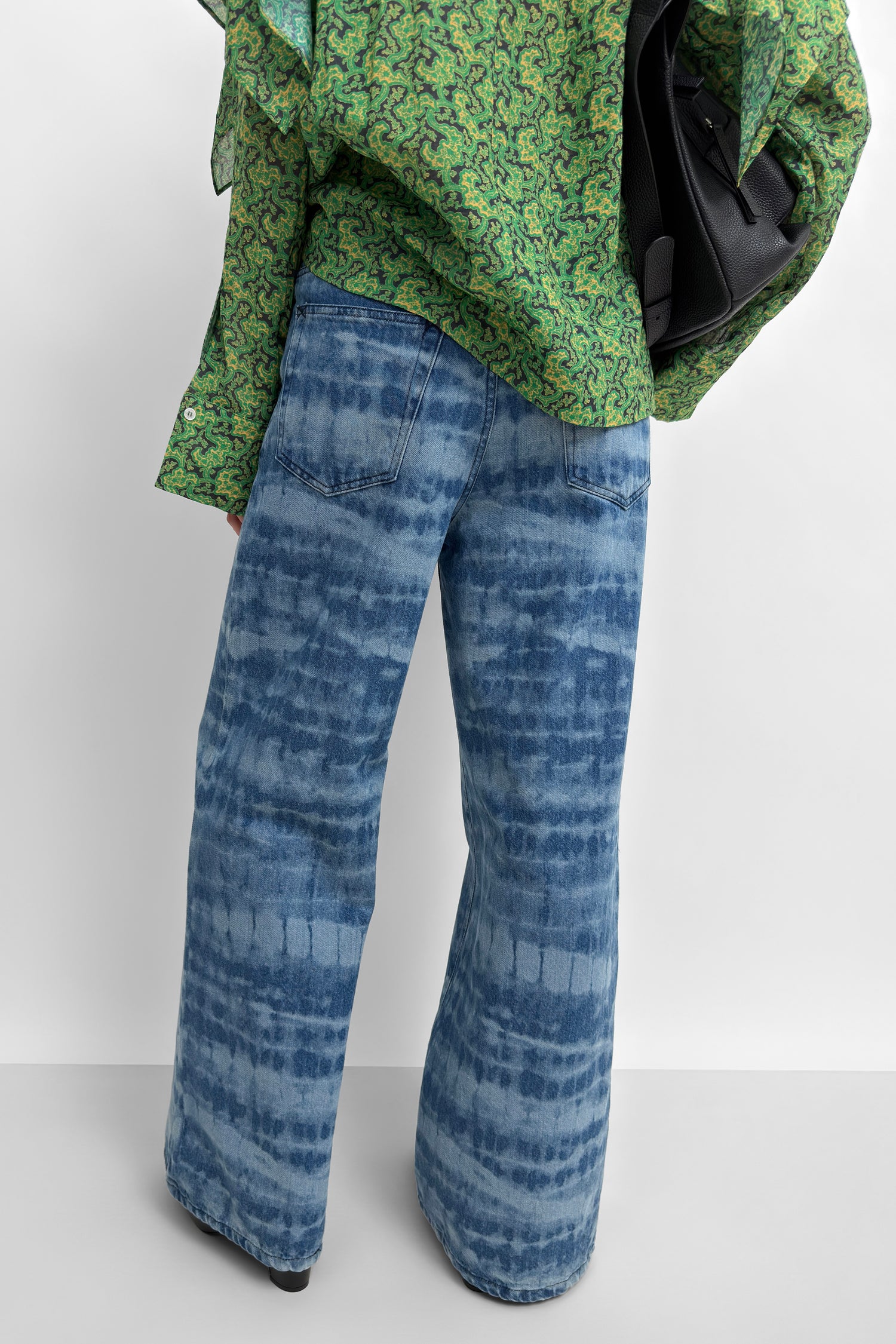 The Roxy shibori denim wide pant