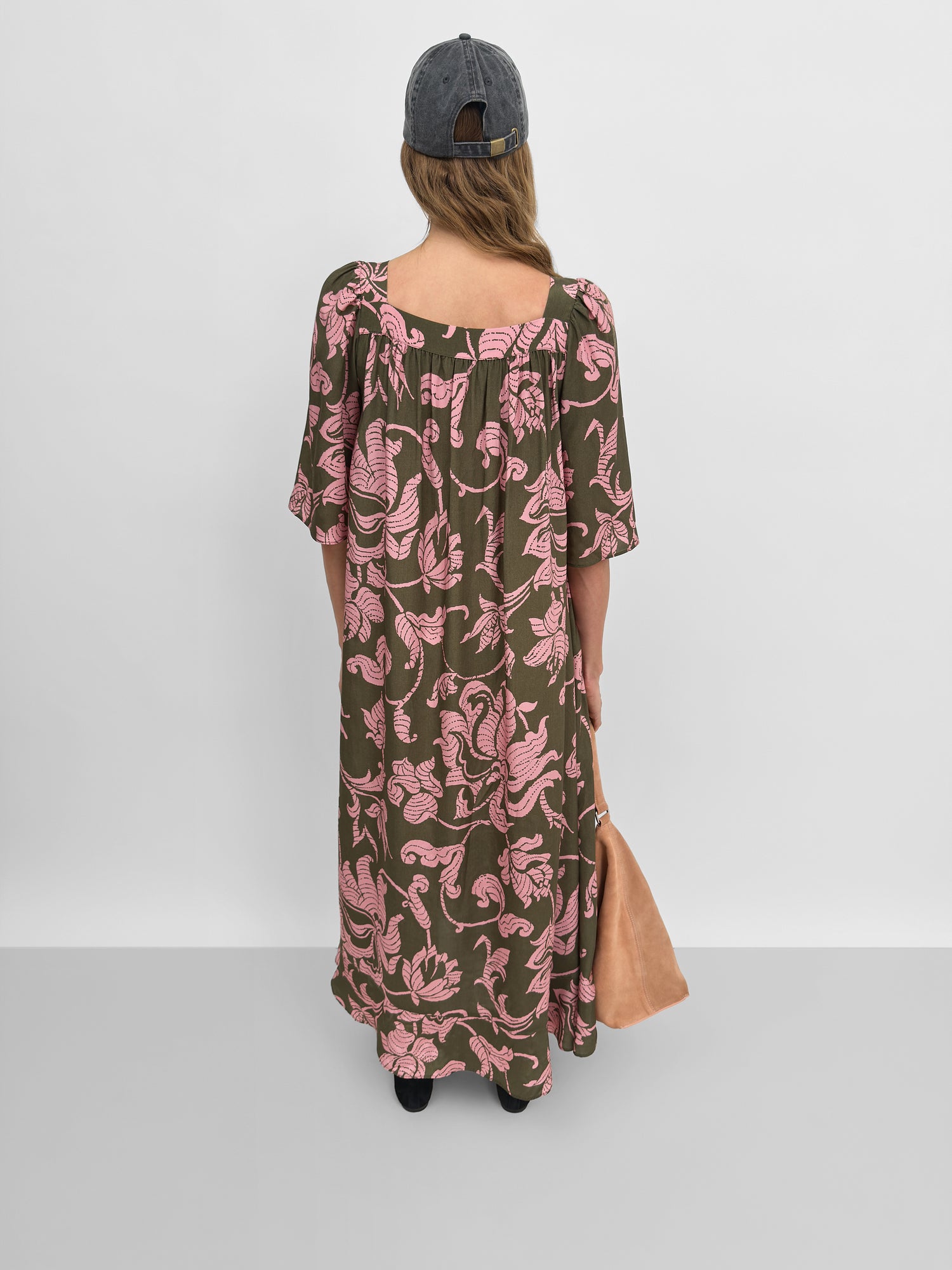 The Salem square neck dress in French Lily