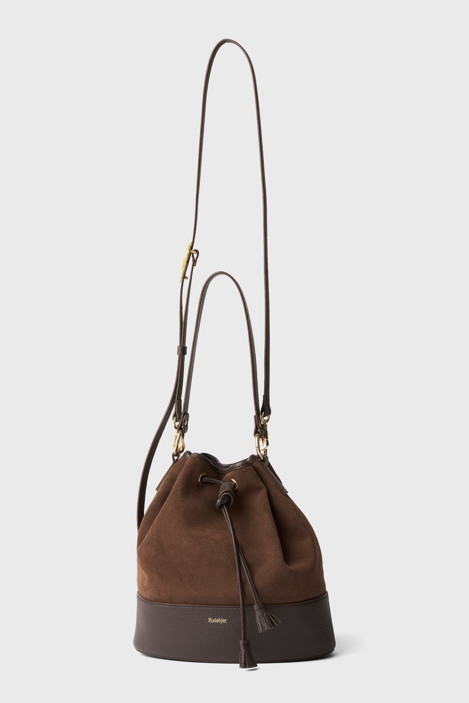 The Shell suede bucket bag