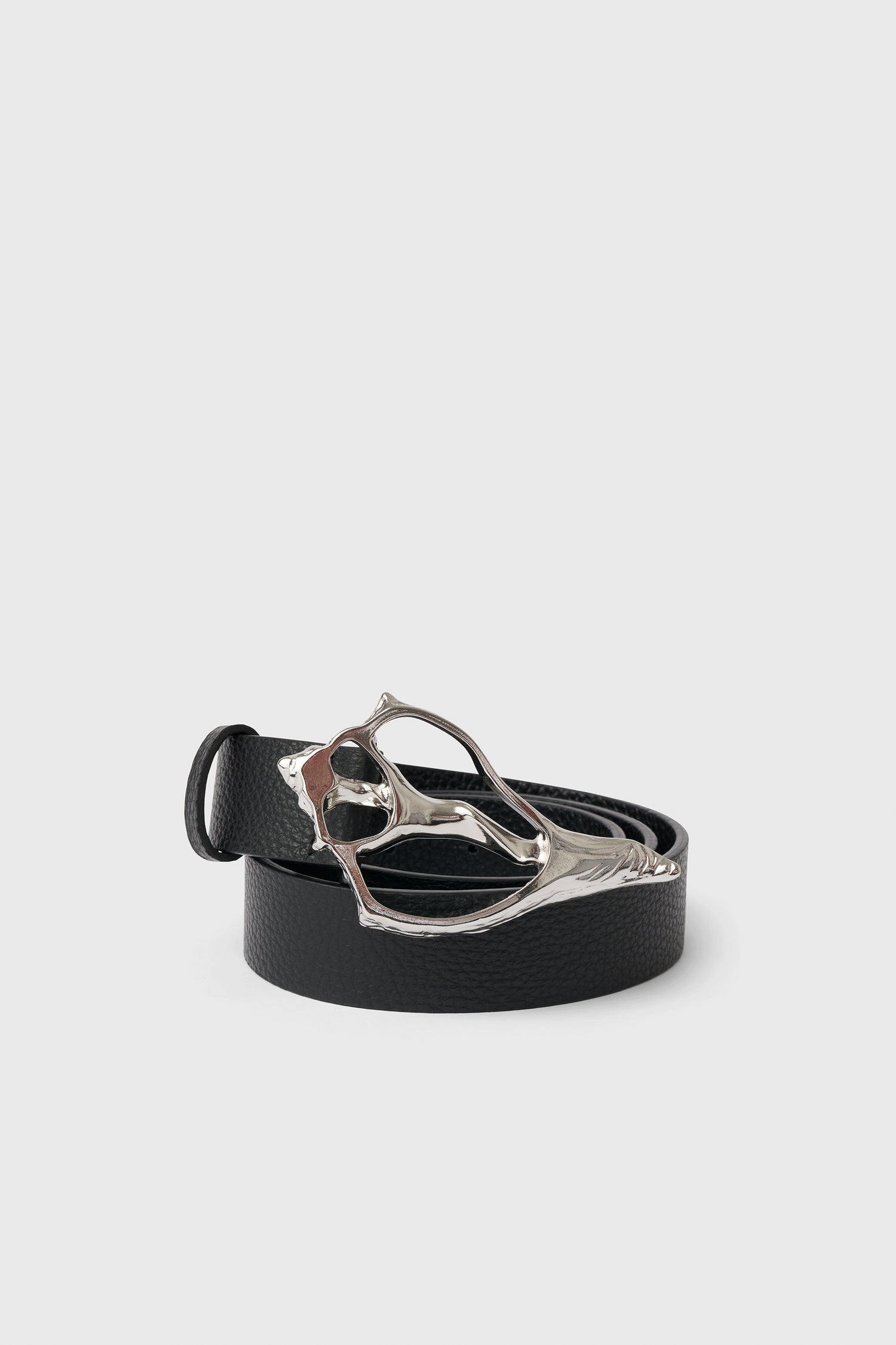 The Seahell wide pebble leather belt