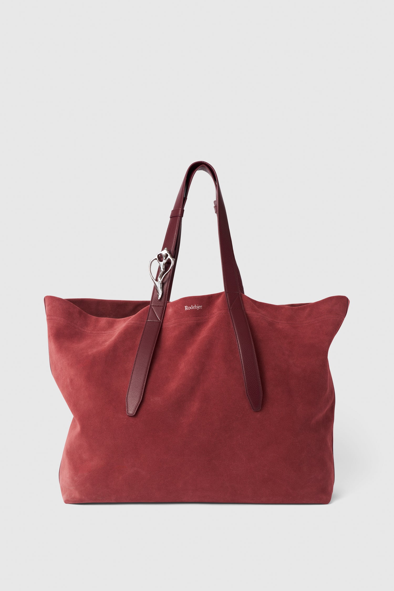 Shell XXL suede tote