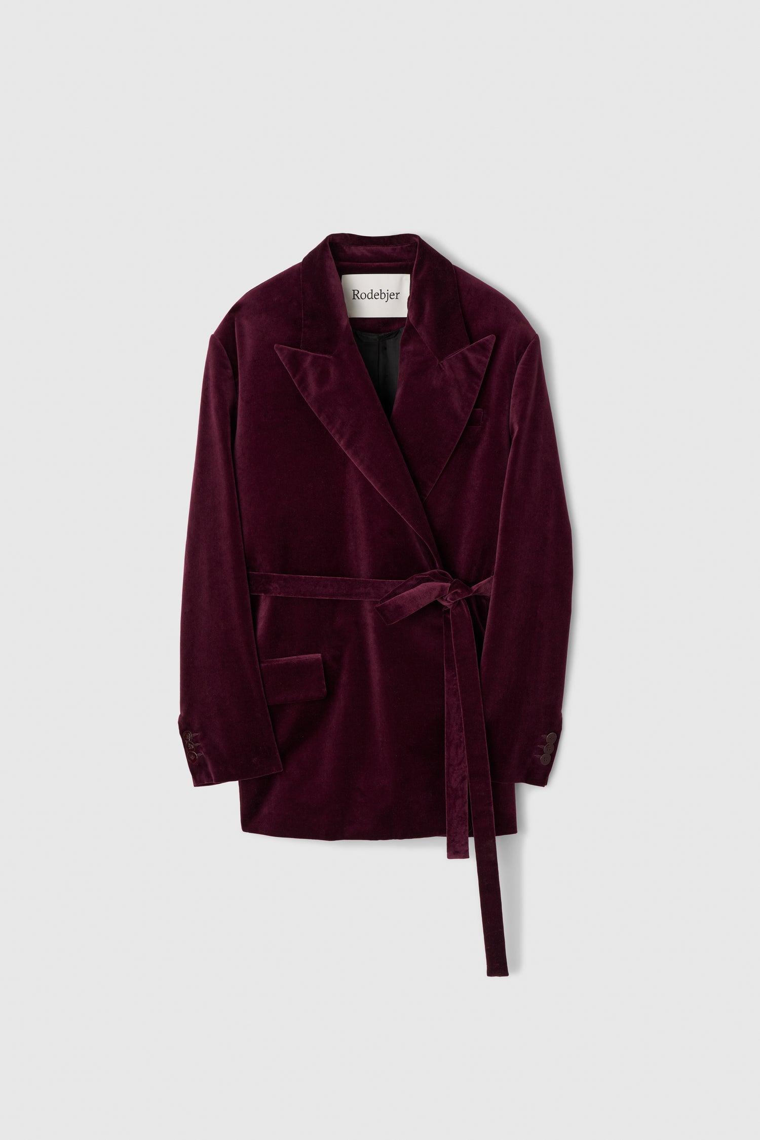 Stand velvet blazer