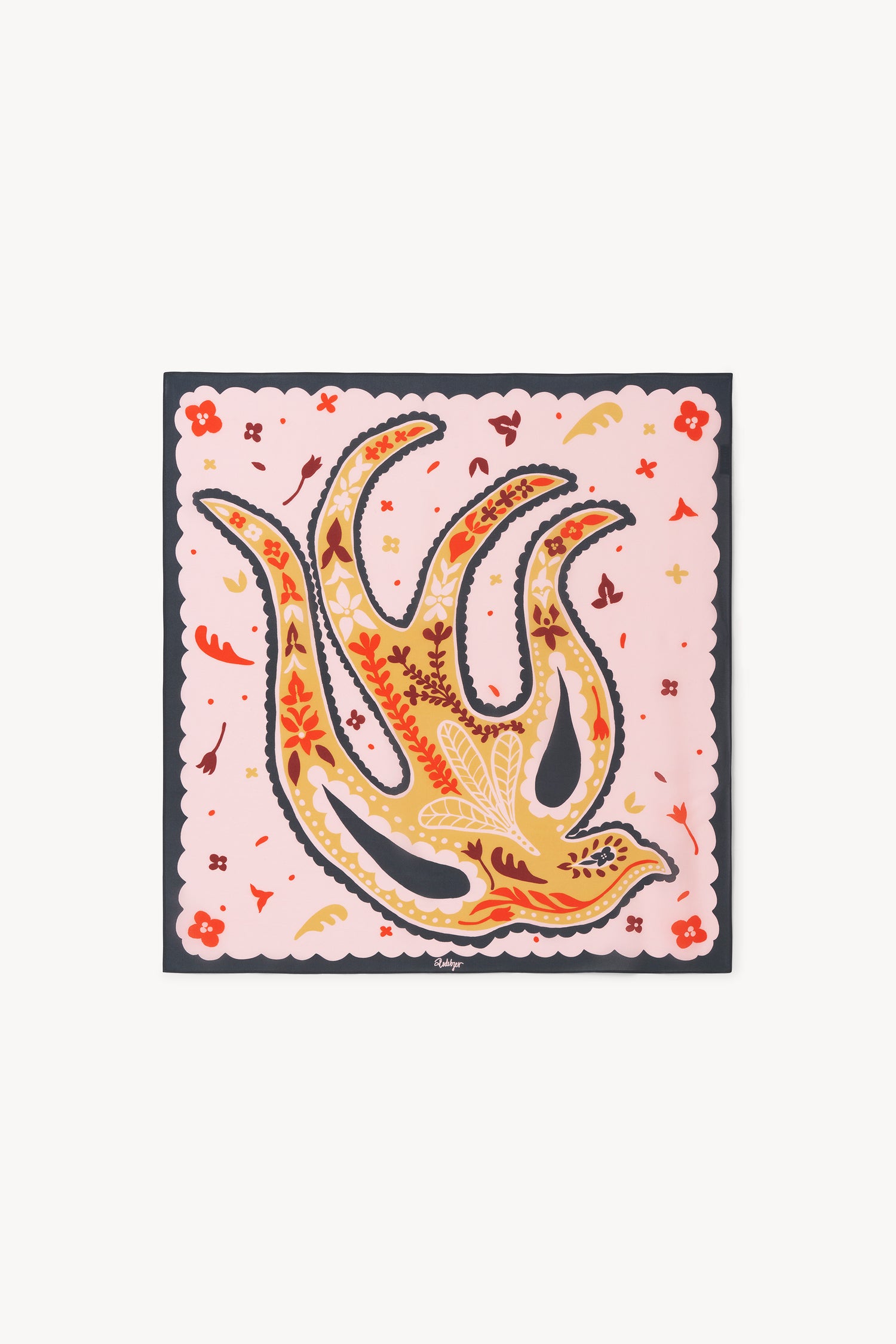 The Swallow silk scarf