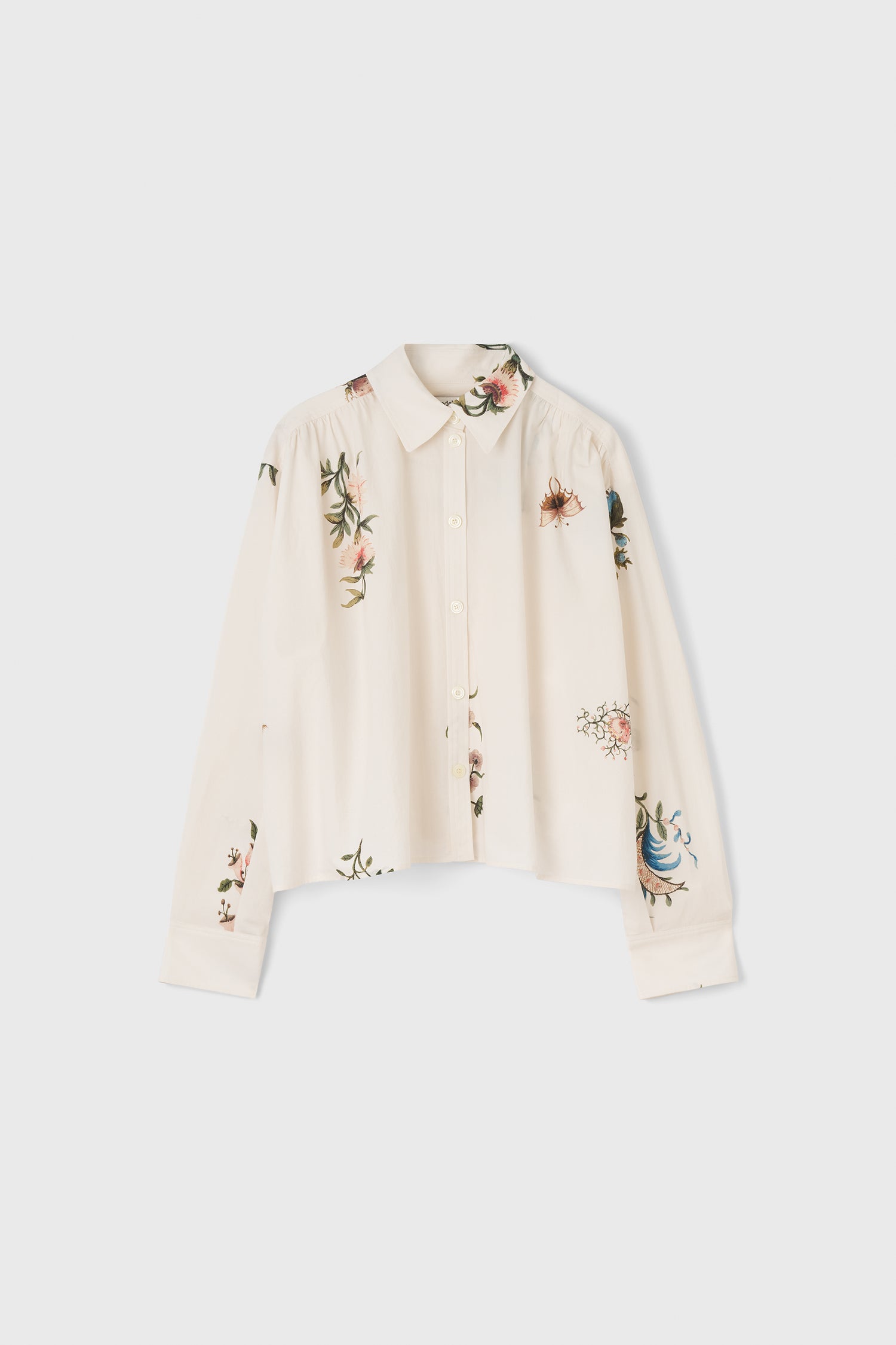 The Taylor poplin cropped shirt in Duchess
