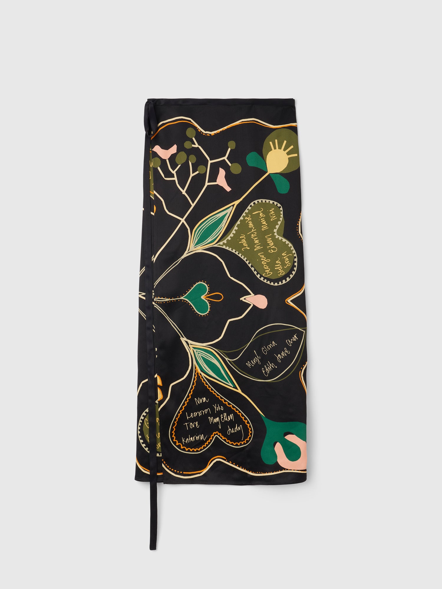 The Tove wrap skirt in Love Letter