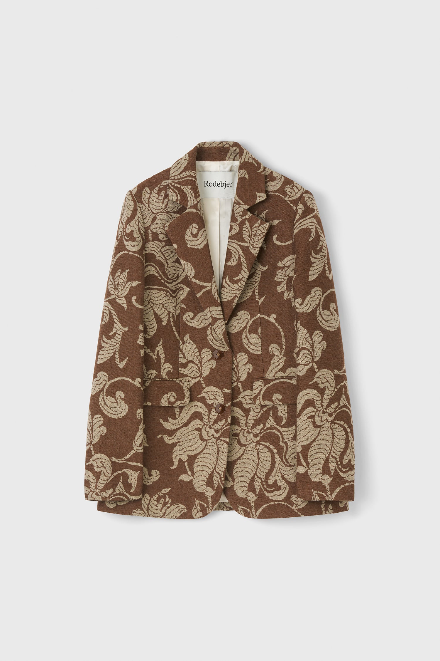 The Viola jacquard blazer in French Lily