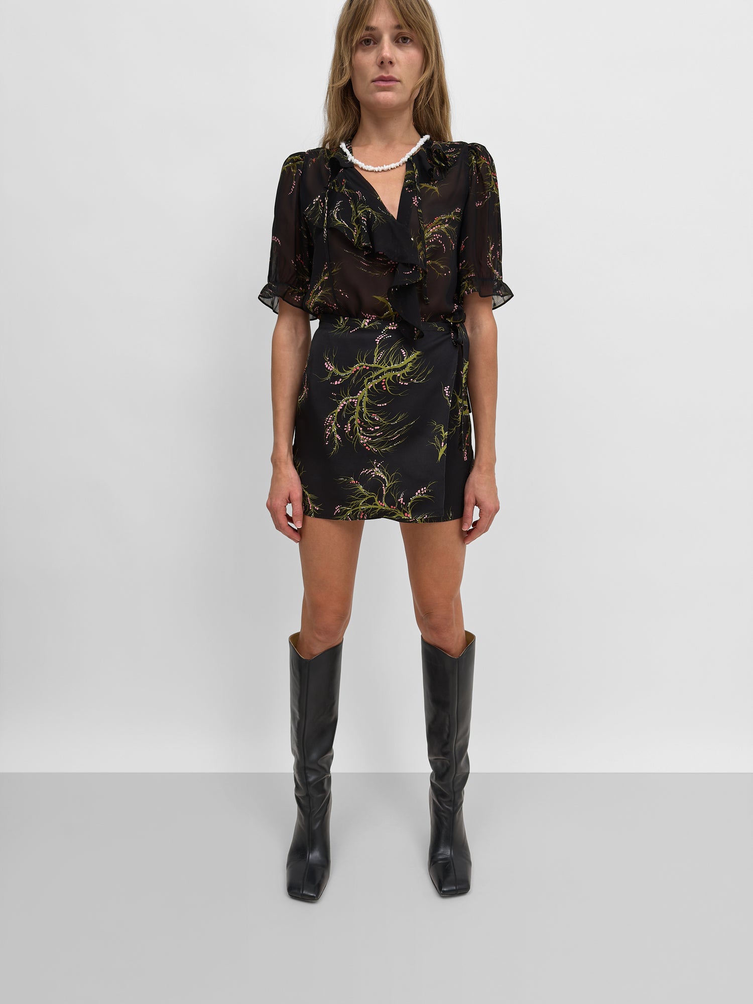 The Xandria flounce blouse