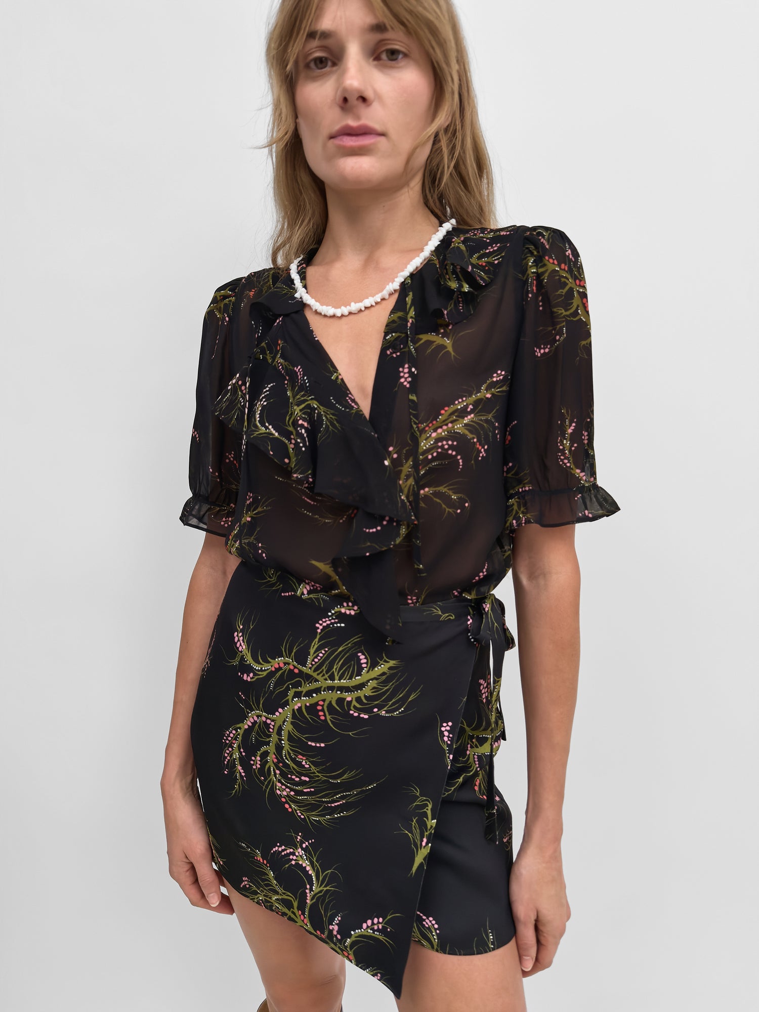 The Xandria flounce blouse