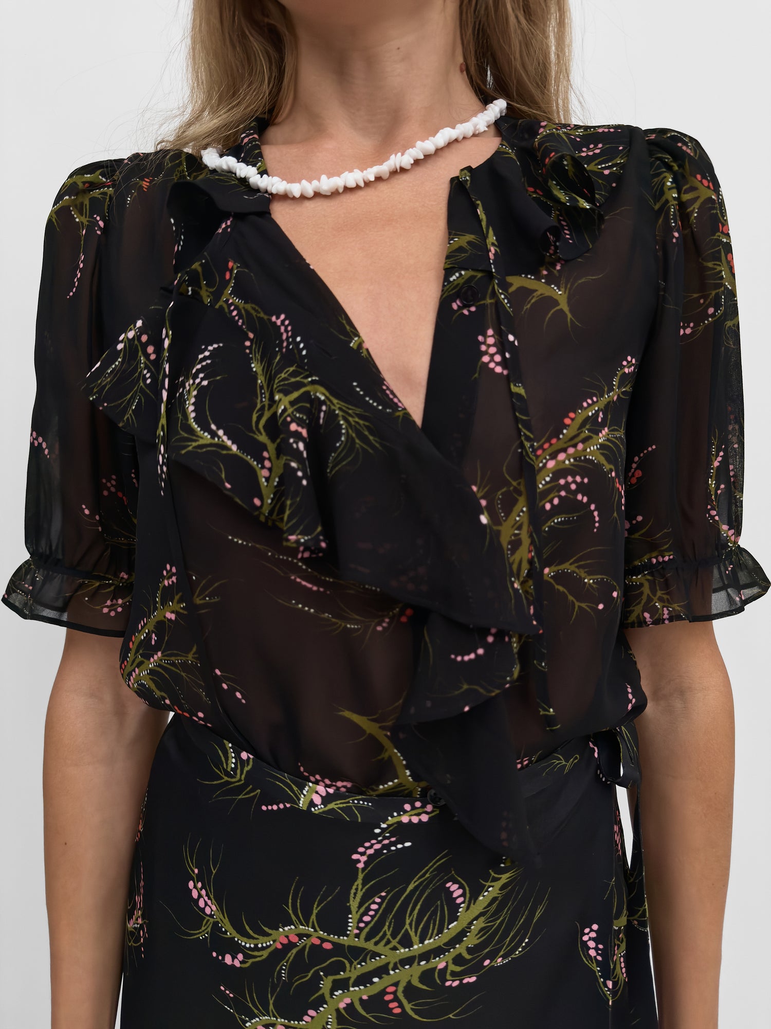 The Xandria flounce blouse
