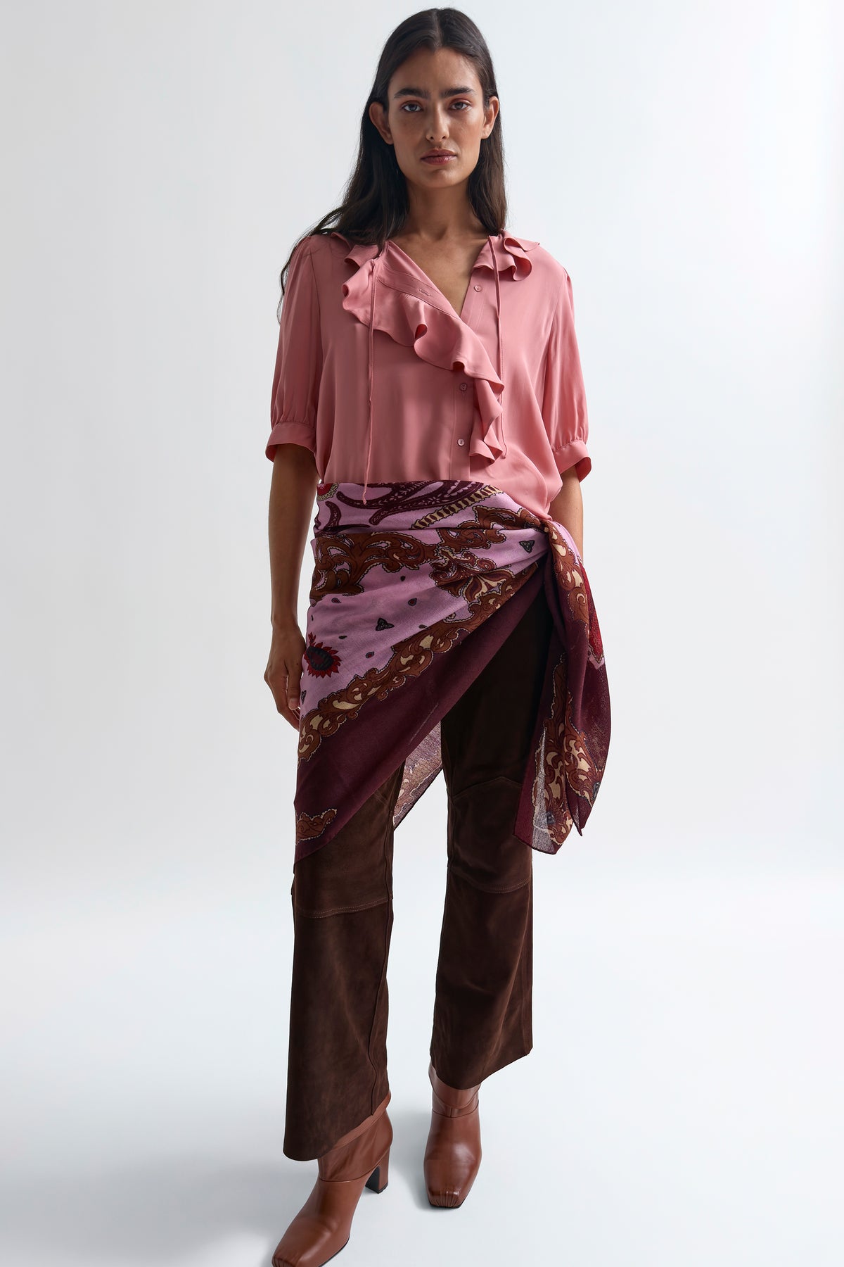 The Xilla flounce blouse