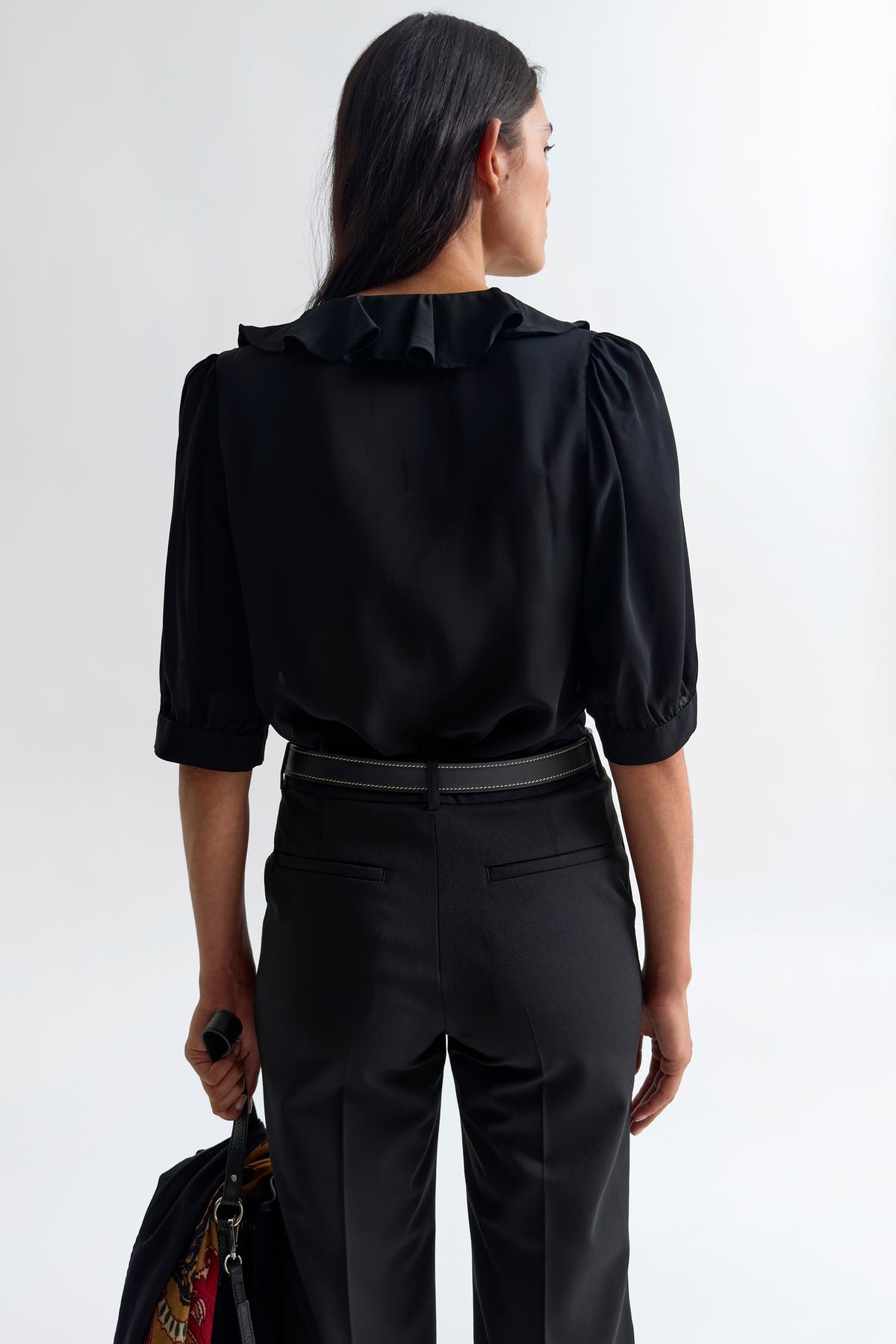 The Xilla flounce blouse