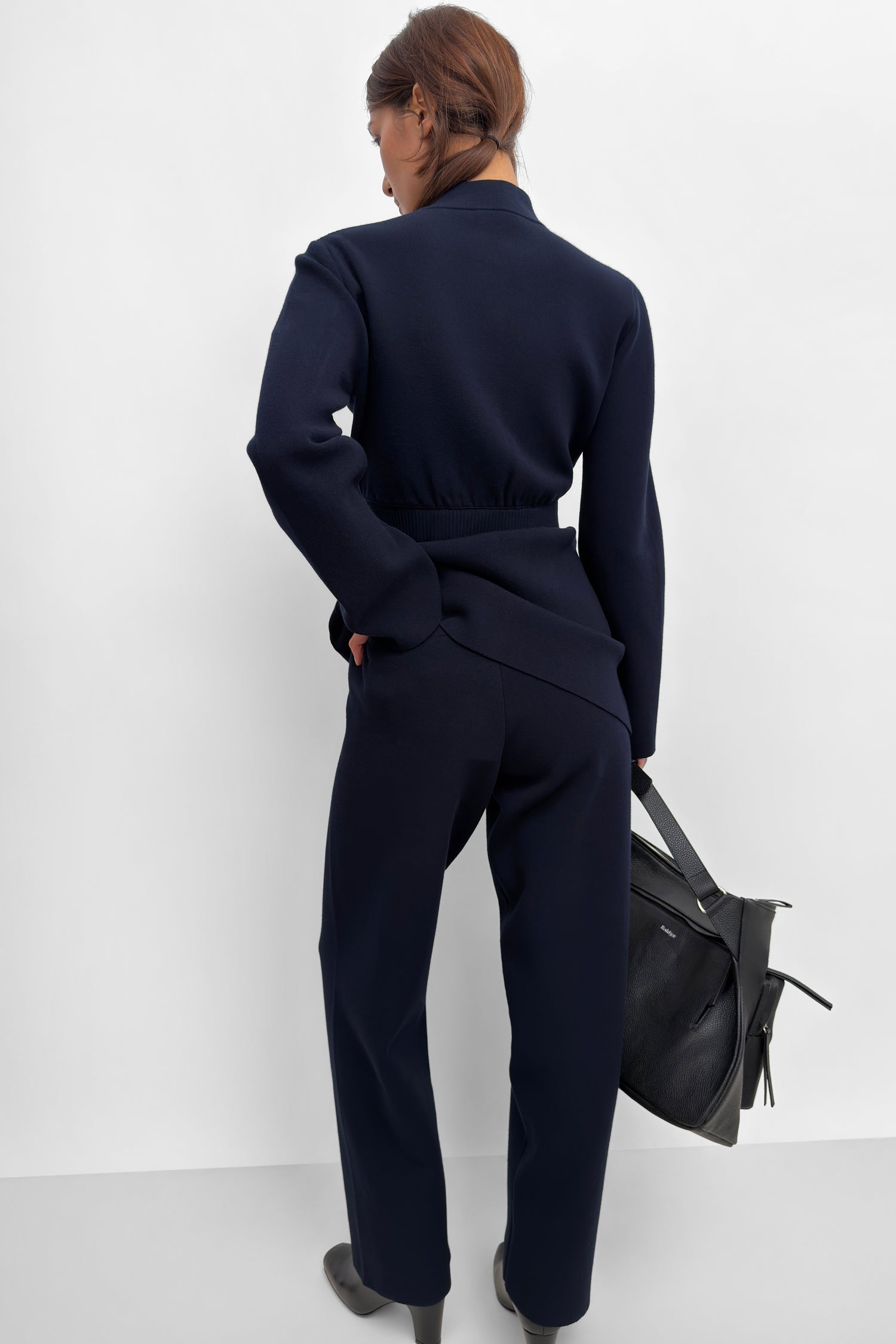The Yeom soft knit travel suit cardigan