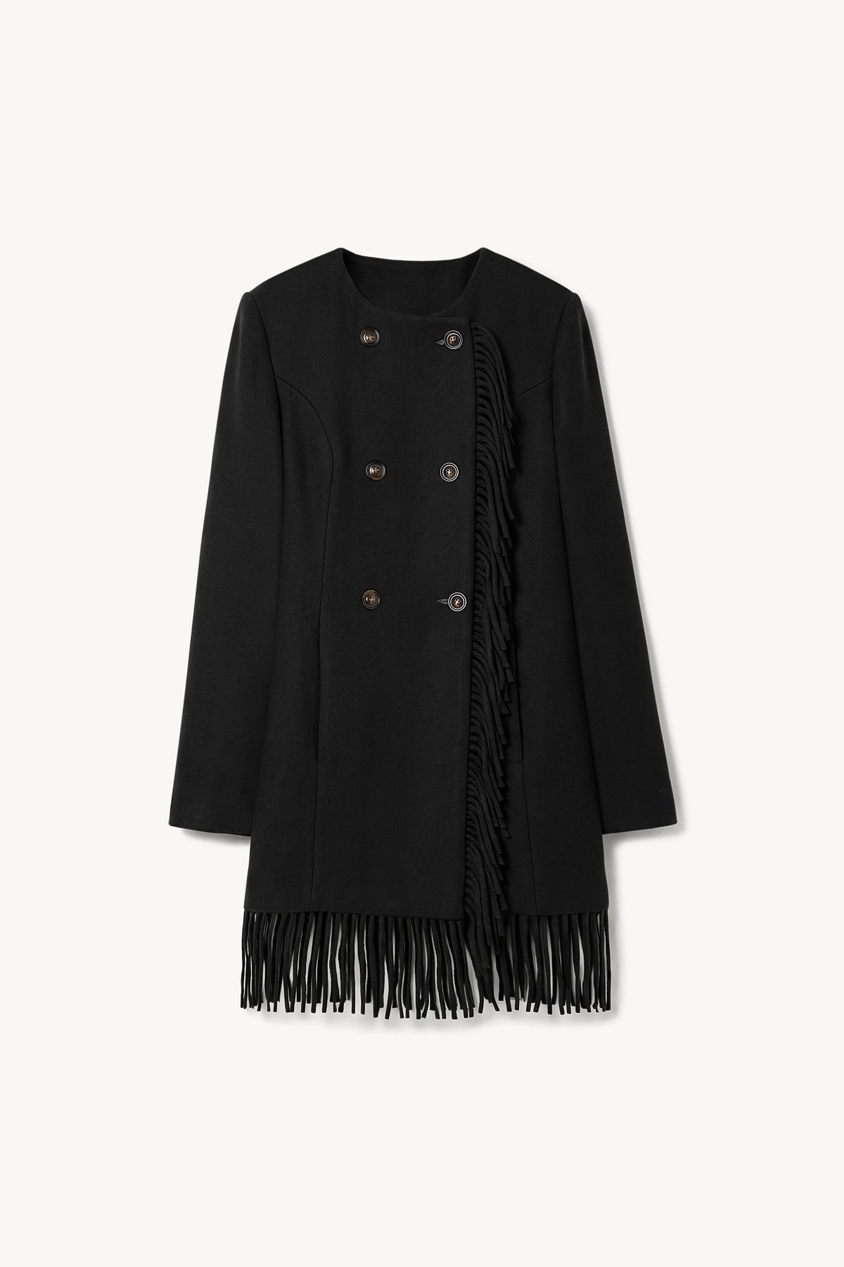 The Youla fringed blanket coat