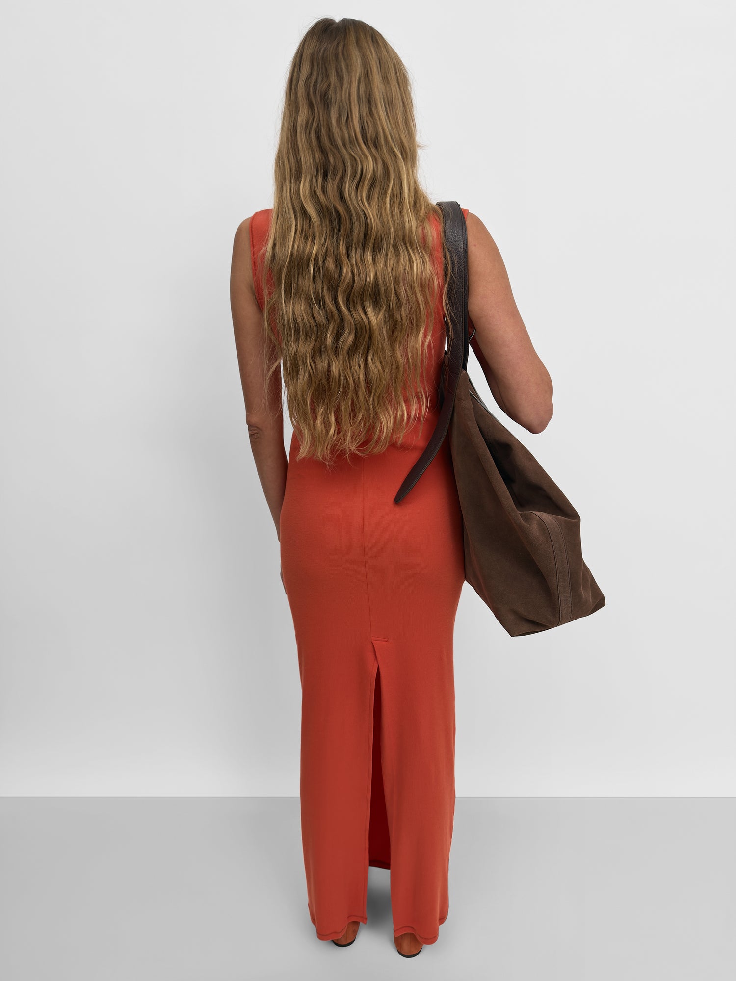 The Kenzie sleeveless ribbed tricot dress