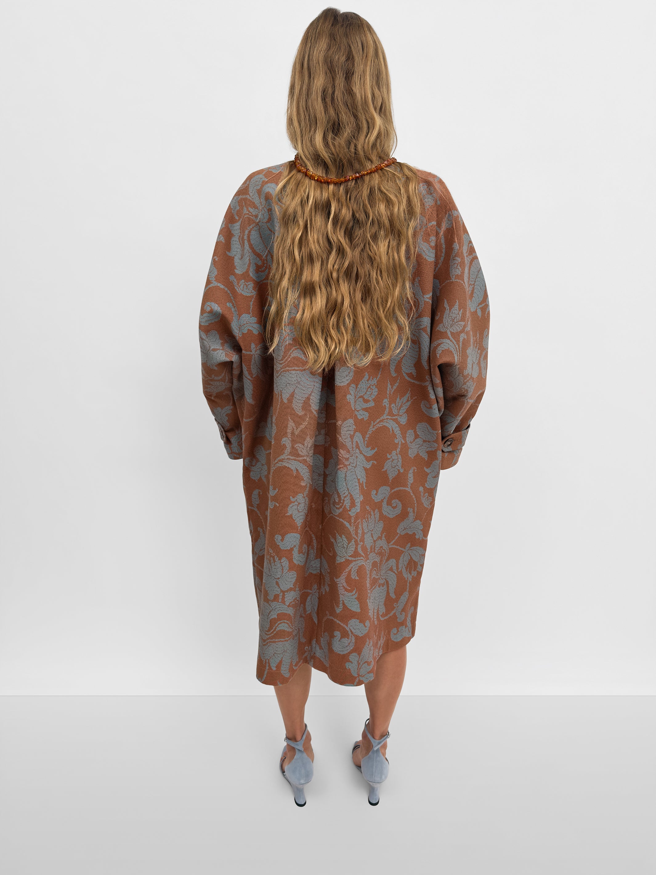 The Melbourne jacquard cocoon coat | Rodebjer.com