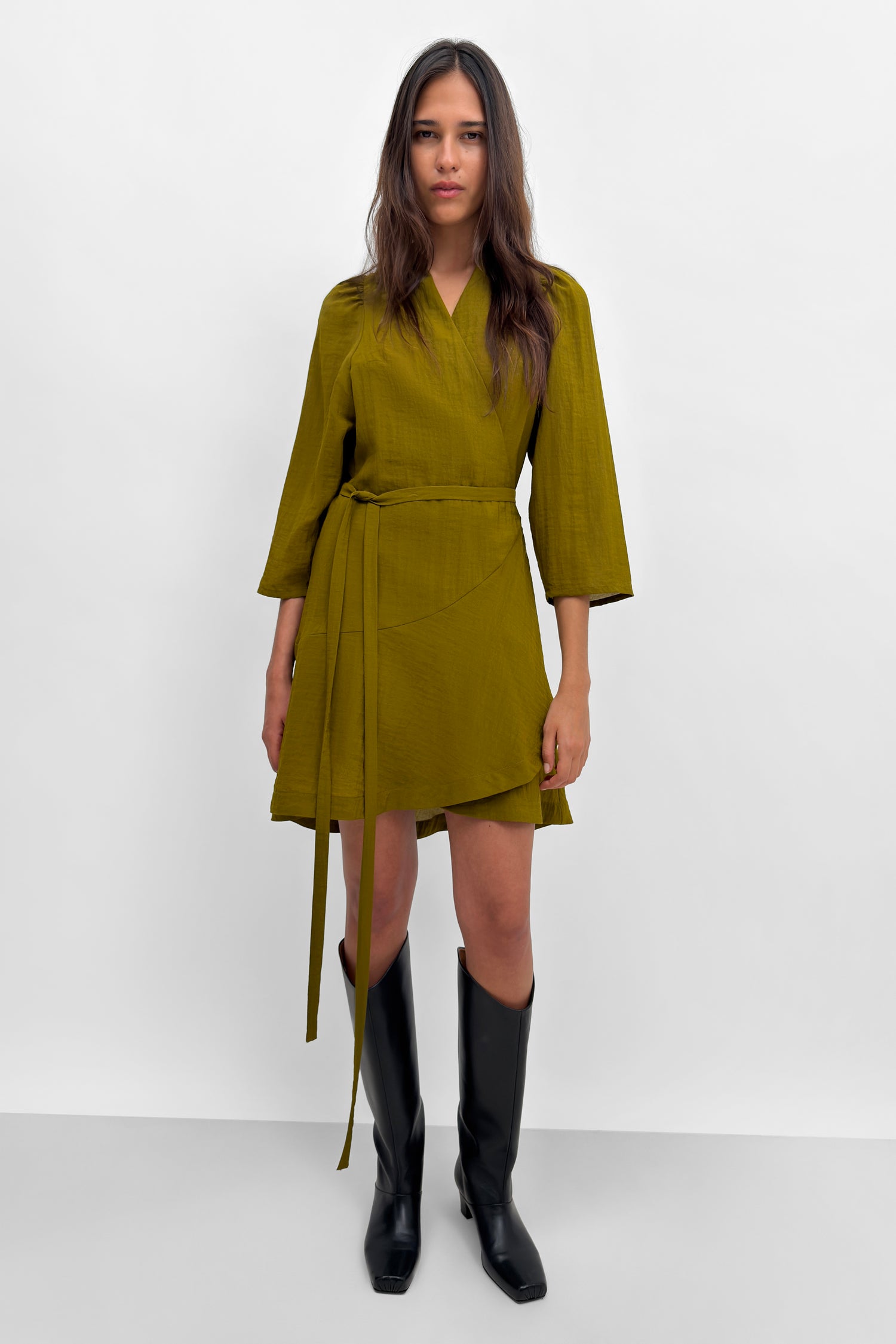 The Milia mini-wrap dress