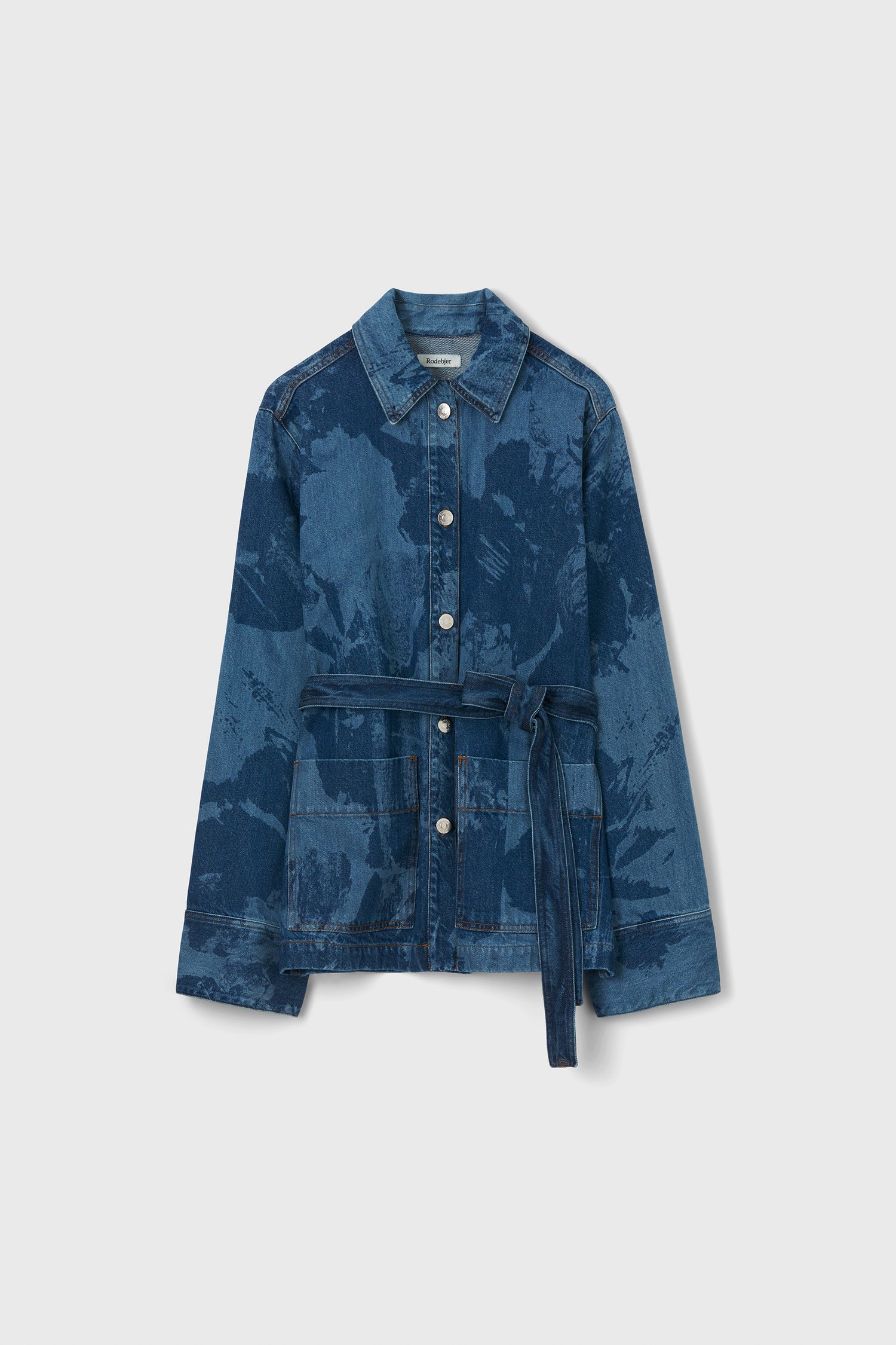 The Pico denim flower overshirt