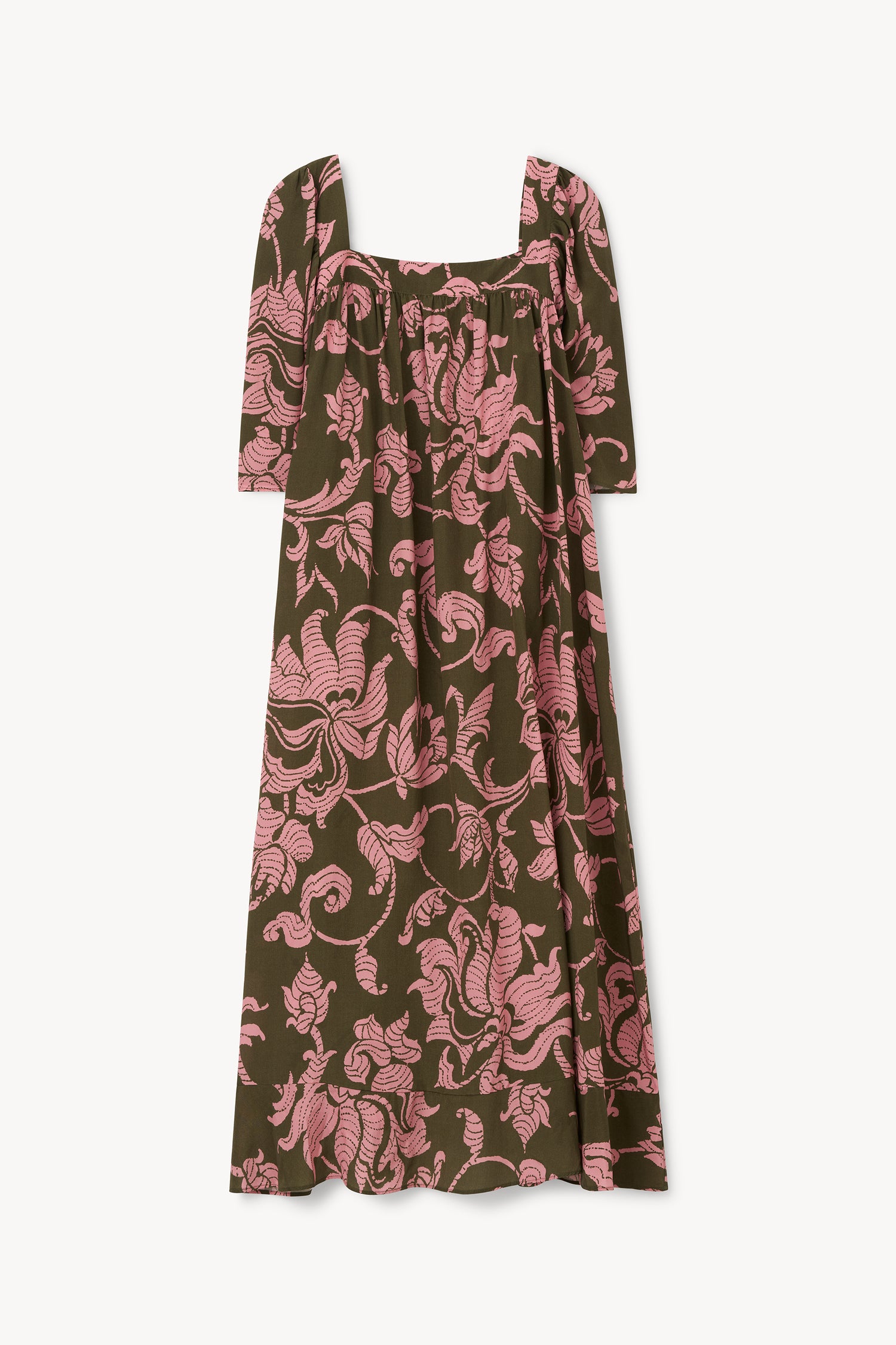 The Salem square neck dress in French Lily