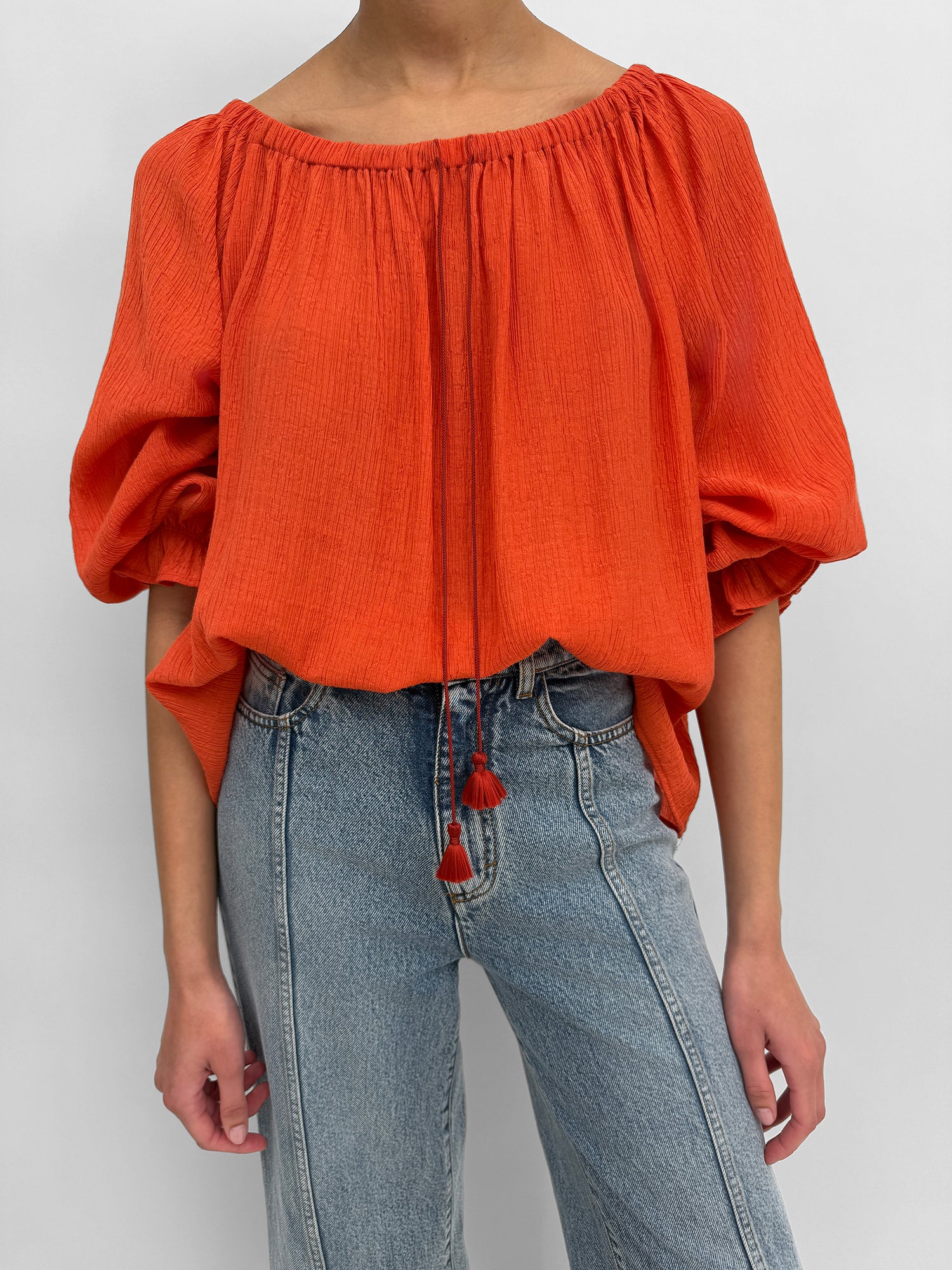 The Salvia plissé singoalla top