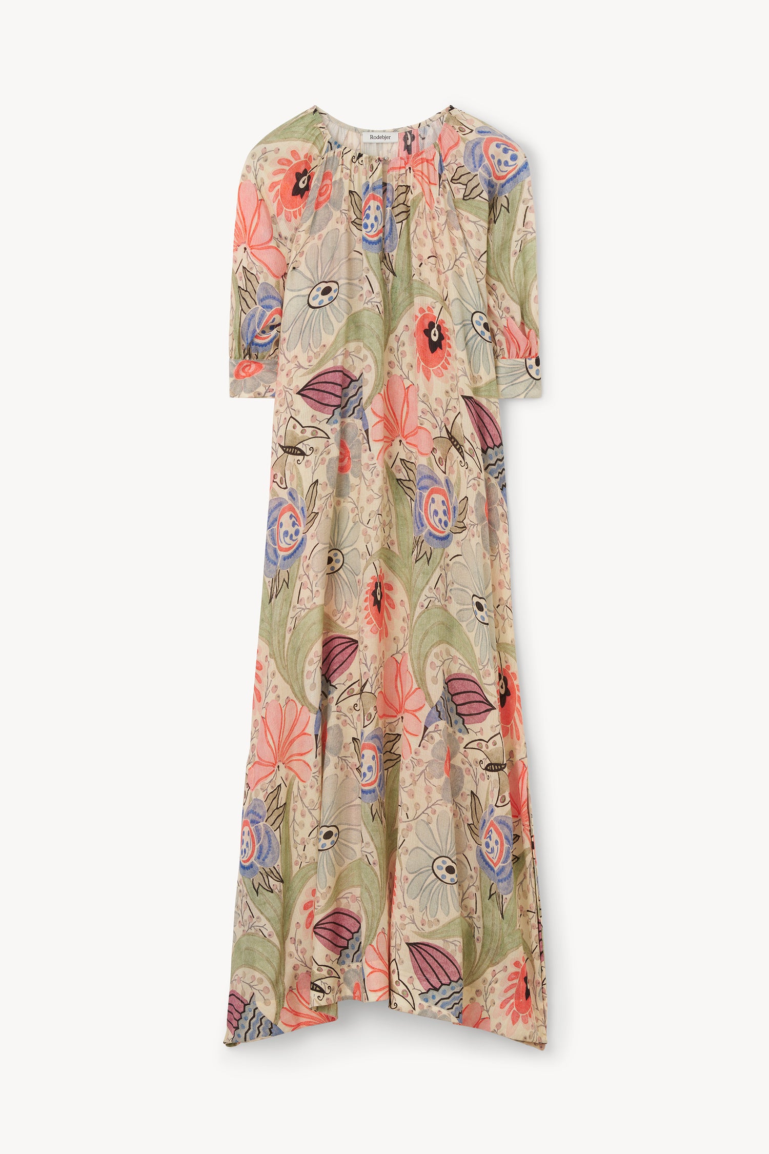 The Windy print plissé dress
