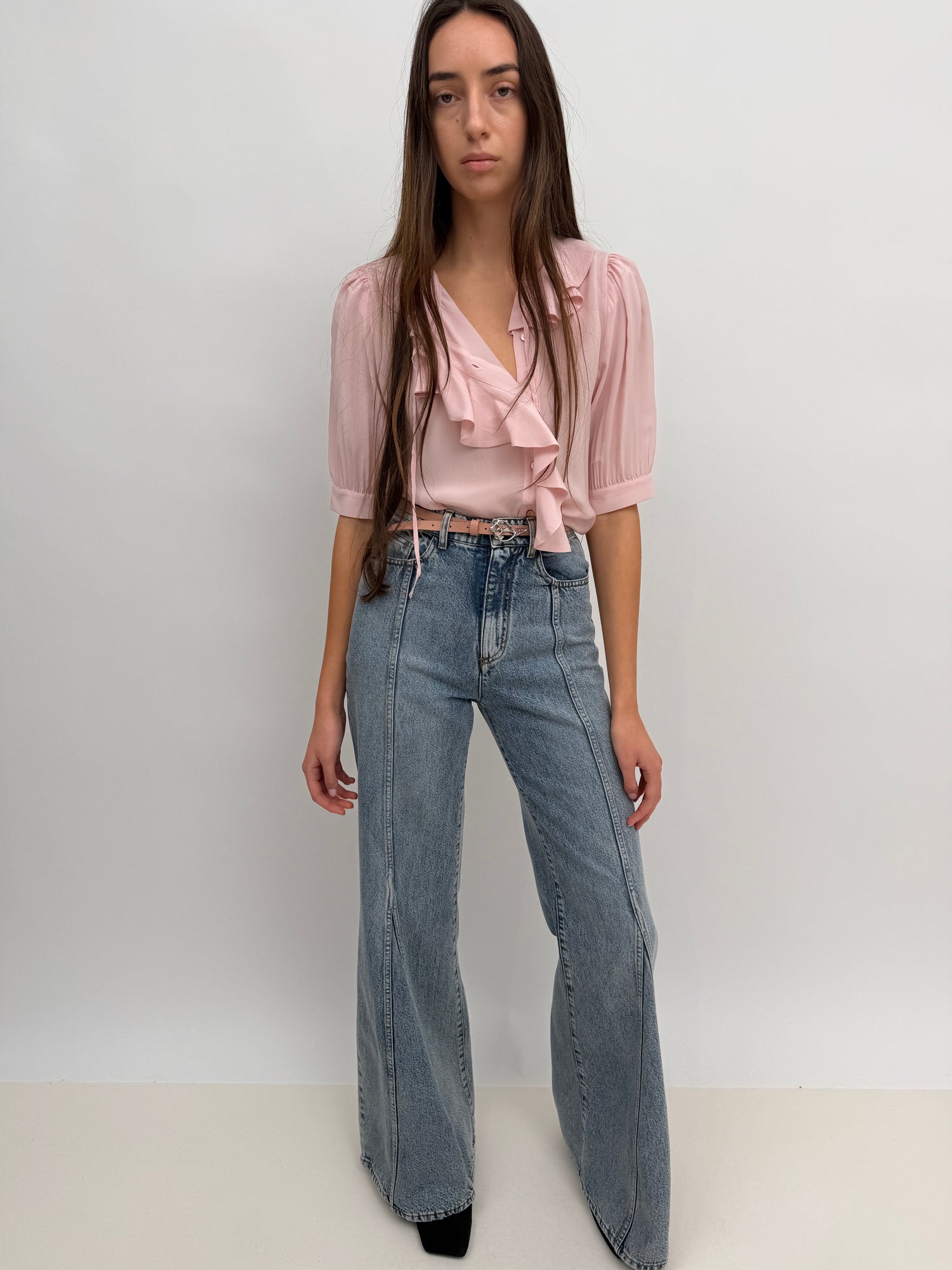 The Xilla flounce blouse