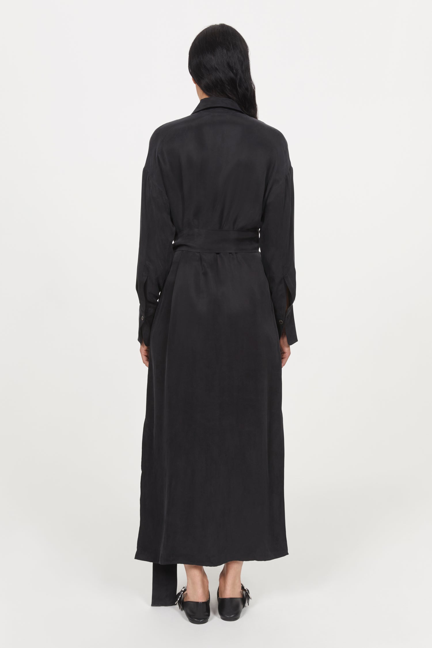 Apple peach twill dress