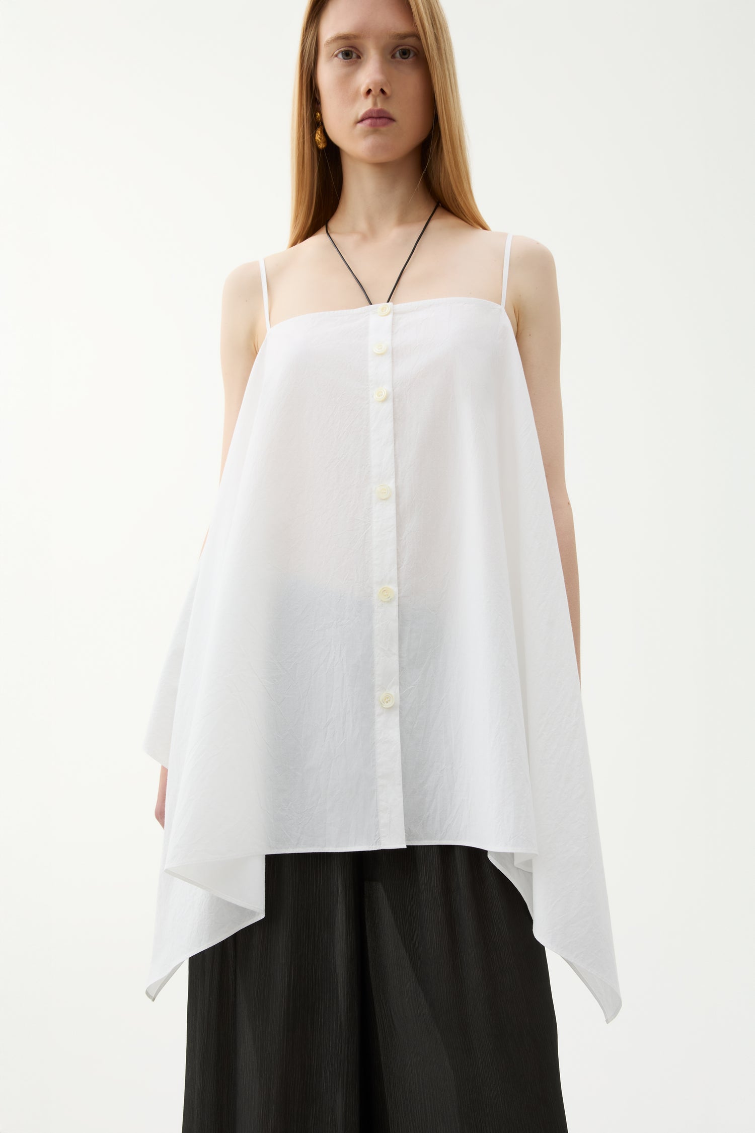 Sheet cotton blouse