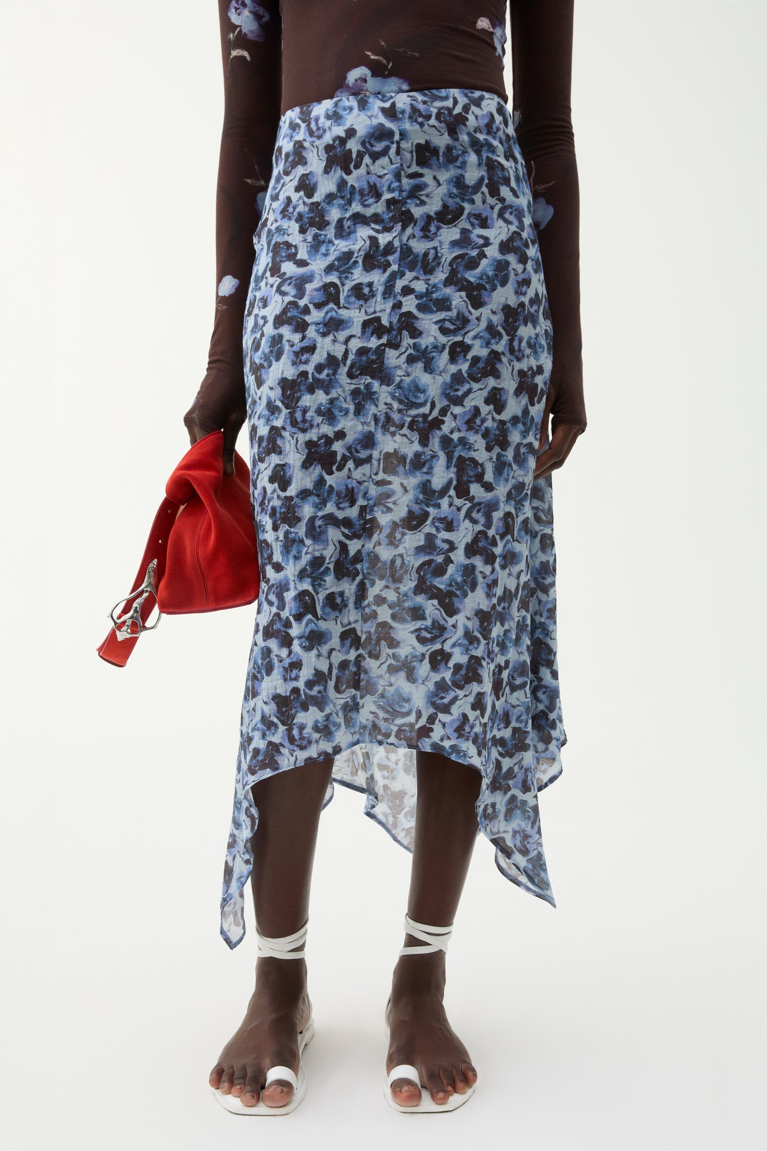 Turner violet ditsy skirt