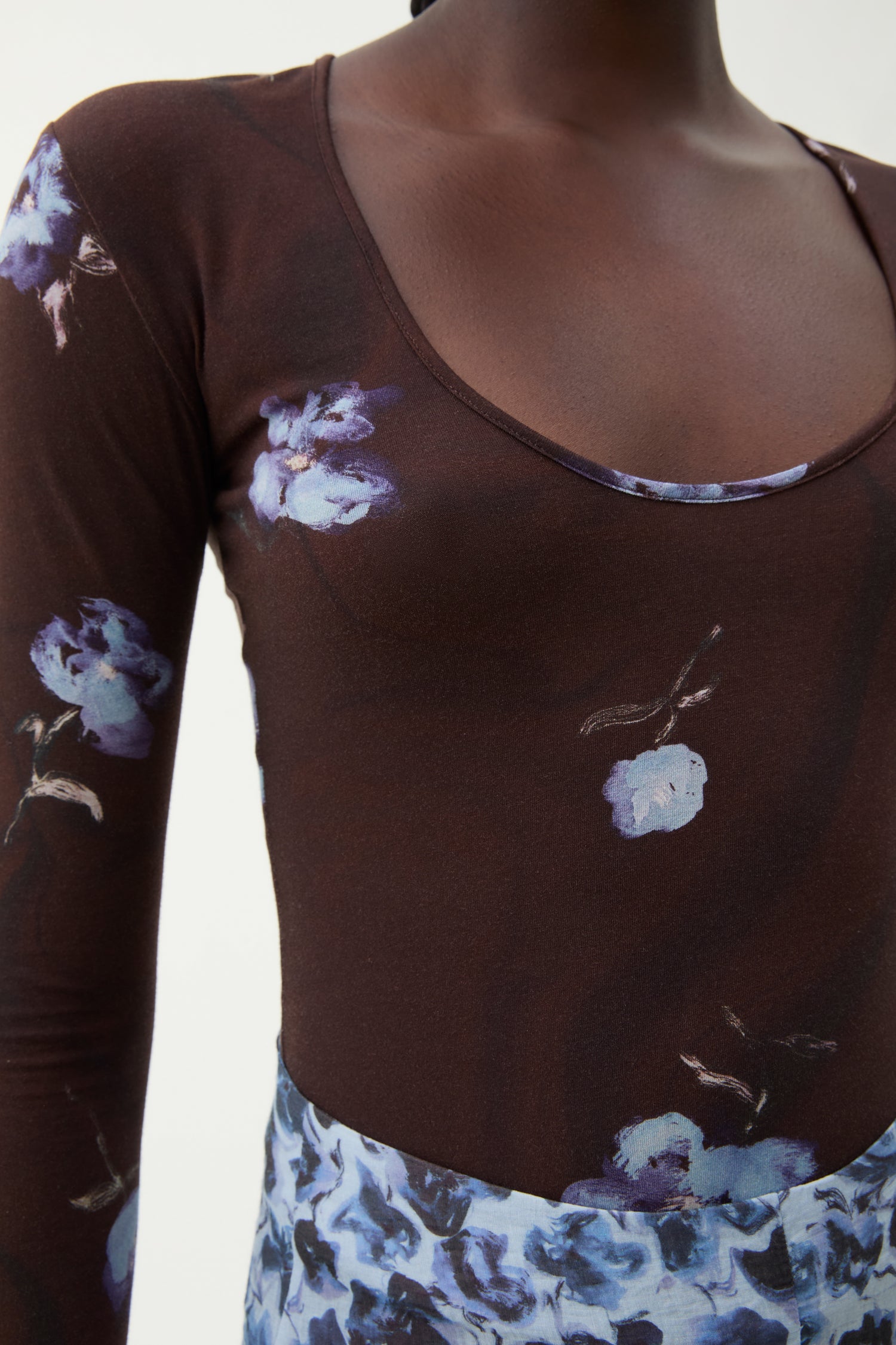 Cora violet jersey top