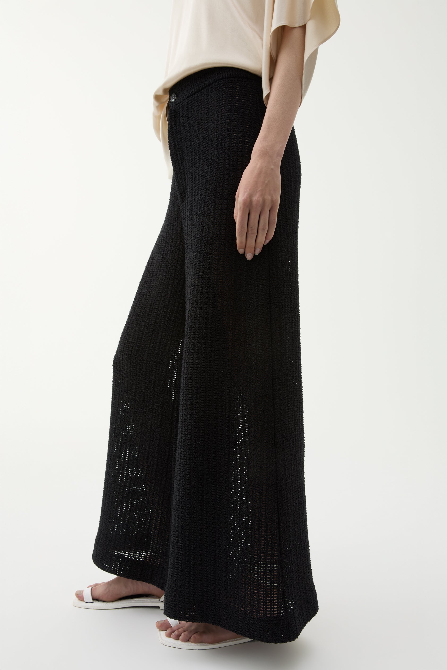 【BAON】Cupinter Straight Cotton Pants Kate Straight-leg Pant In Bi-stretch Cotton Blend For Women