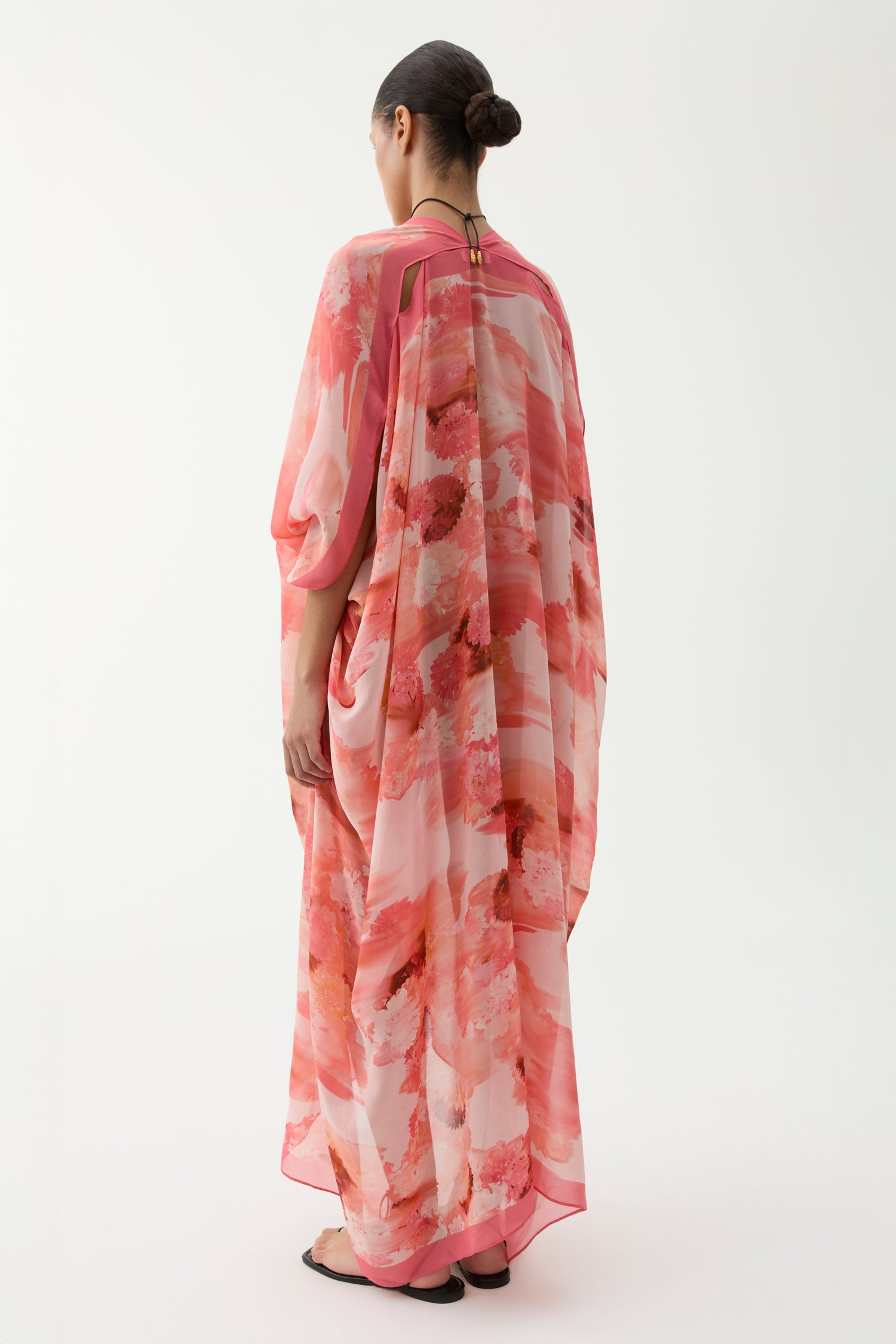 Agave blurry flower caftan