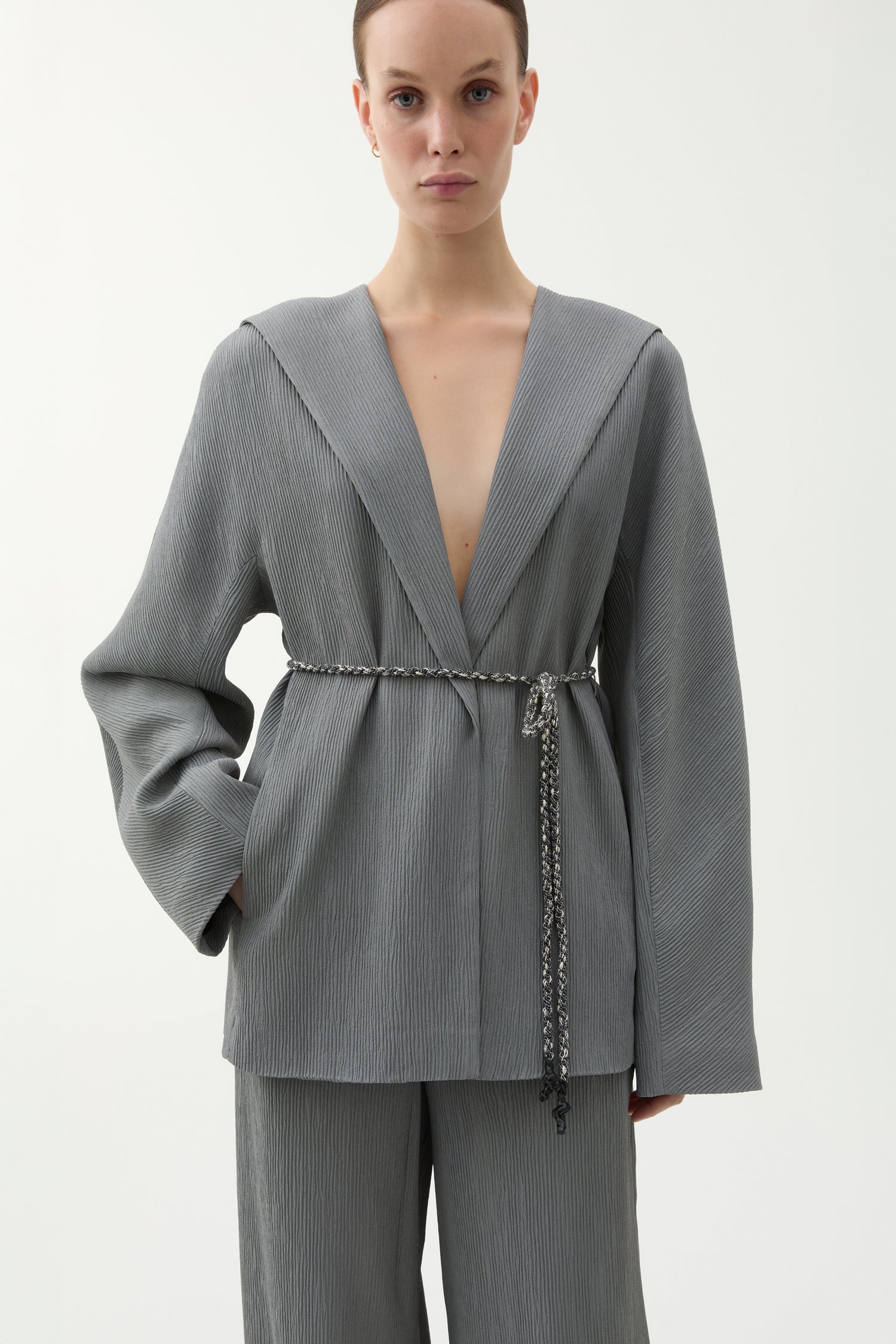 Pam plissé blazer