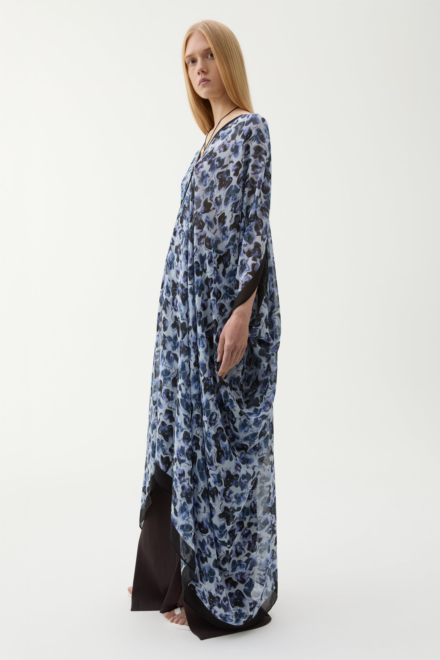 Agave violet ditsy caftan