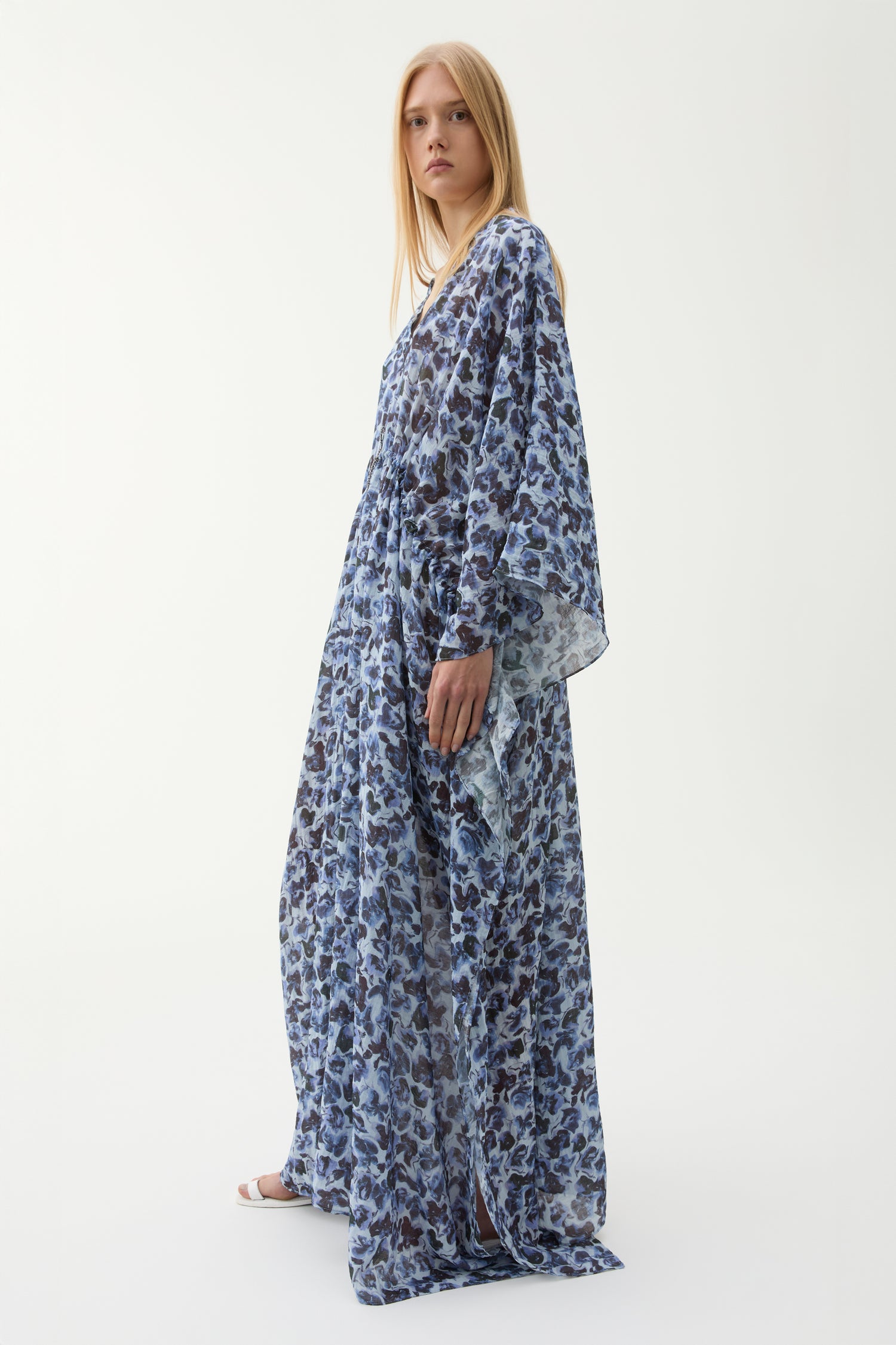 Viva violet ditsy caftan