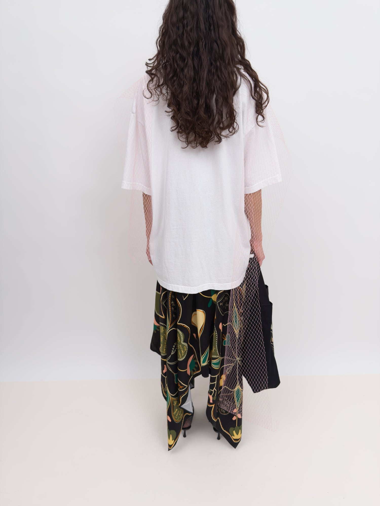 The Edith skirt with scarf insert flounces