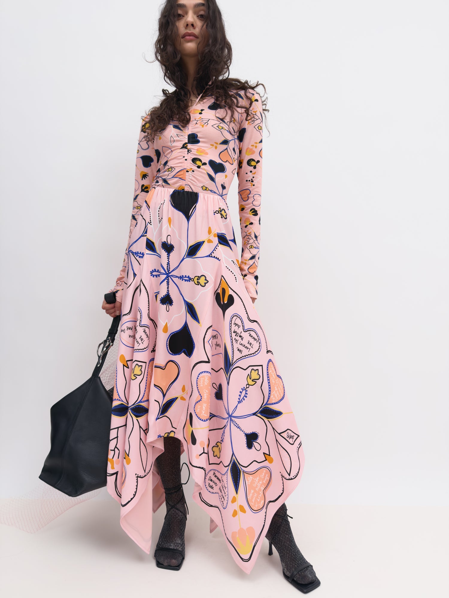 The Edith skirt with scarf insert flounces