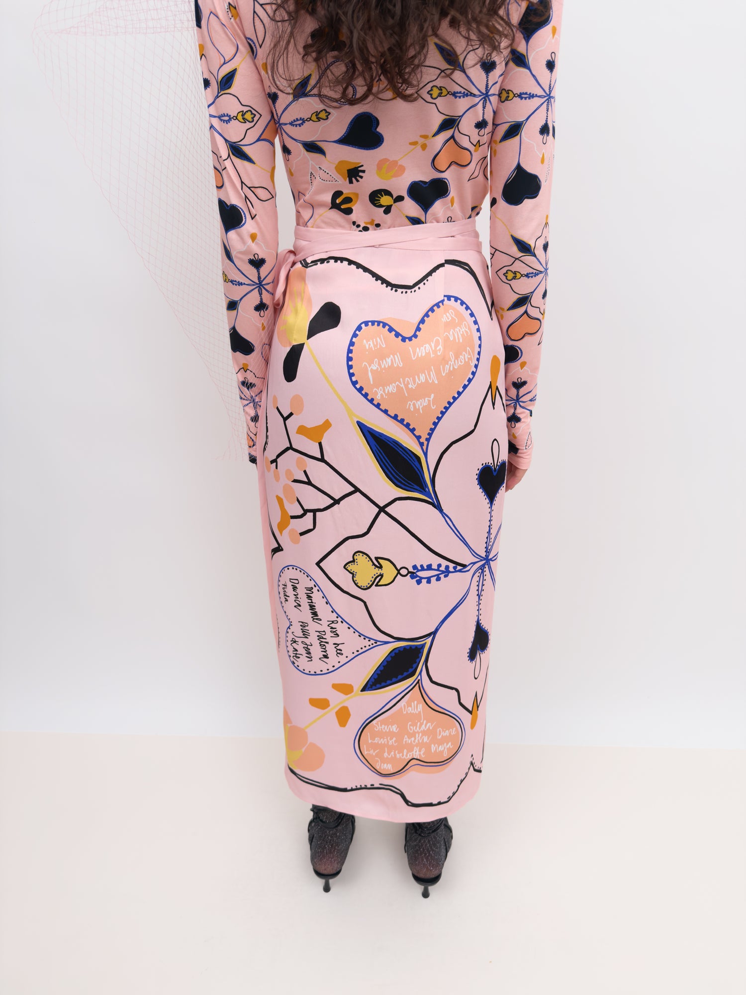 The Tove wrap skirt in Love Letter