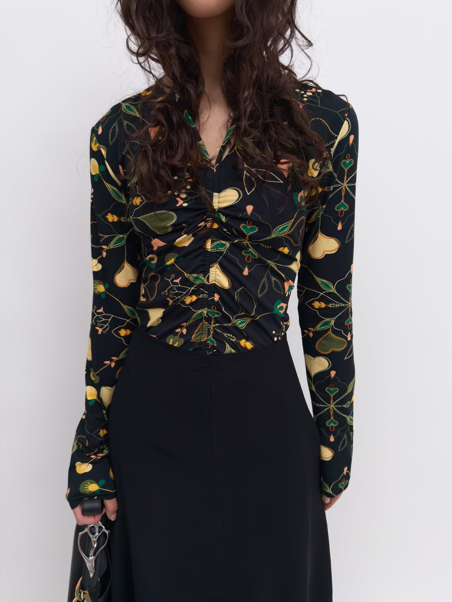 The Dolly v-neck tricot top