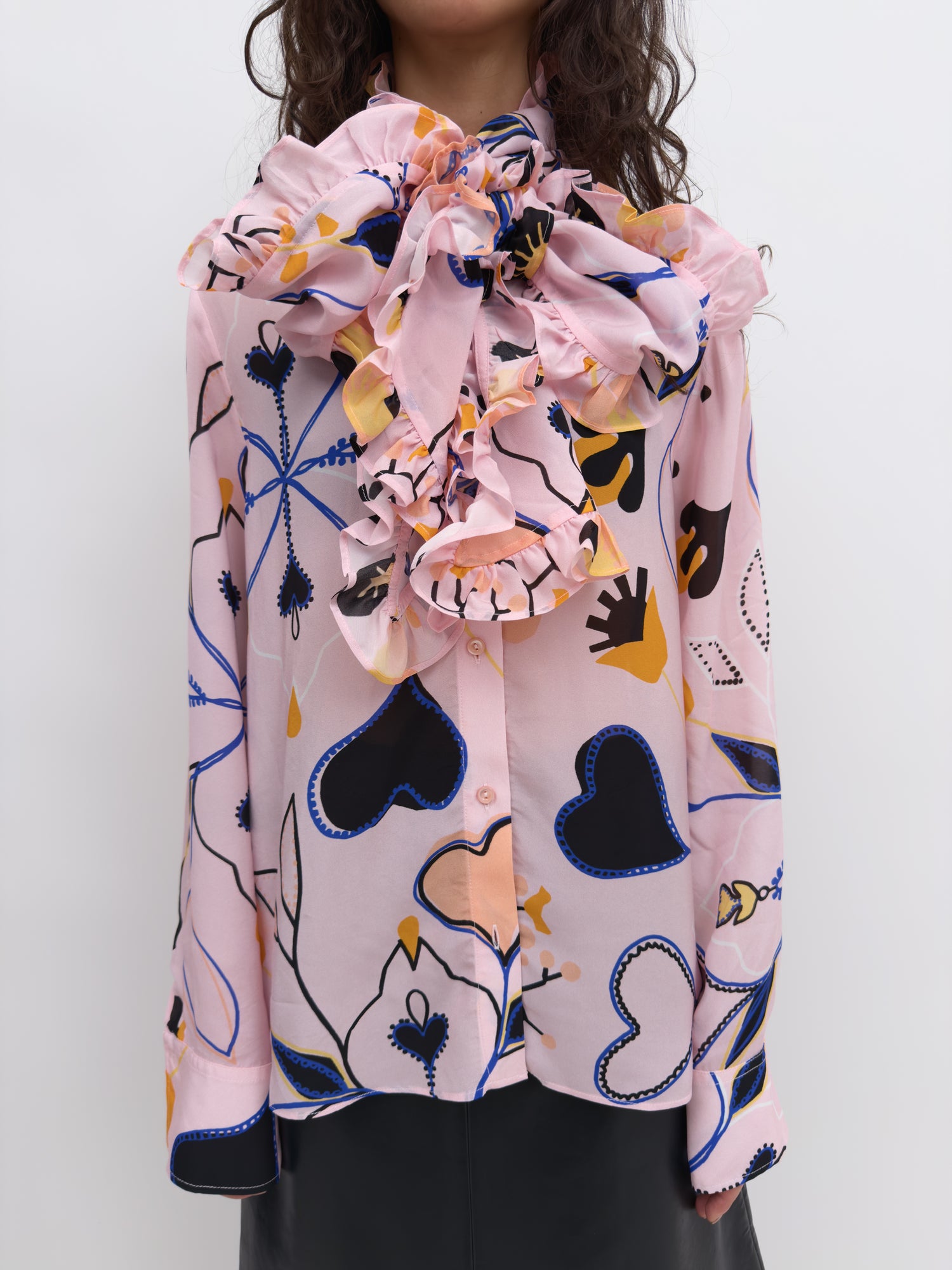 The Meryl bow tie blouse in Love Letter