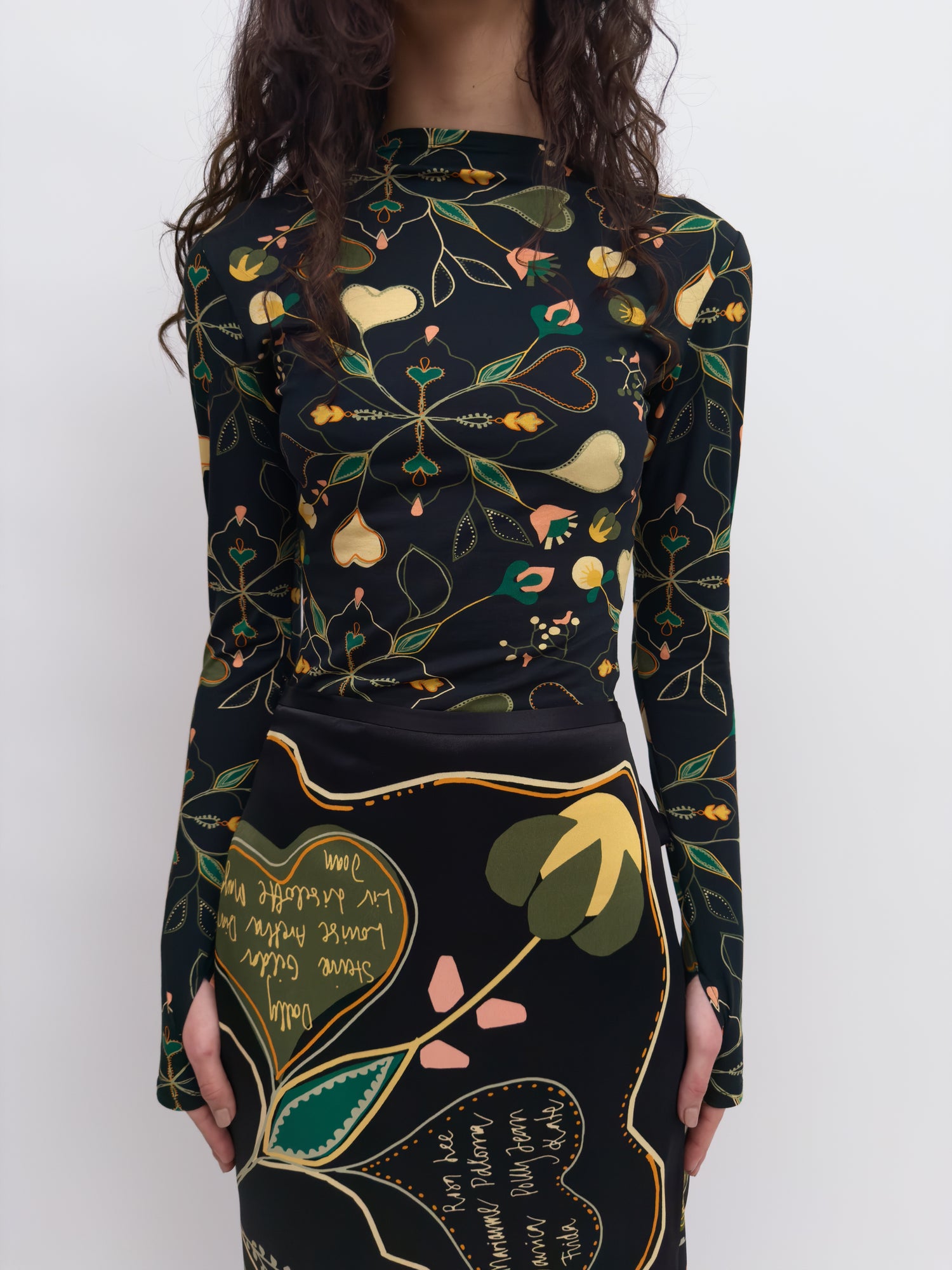 The Karlai Love Letter long sleeve dance top