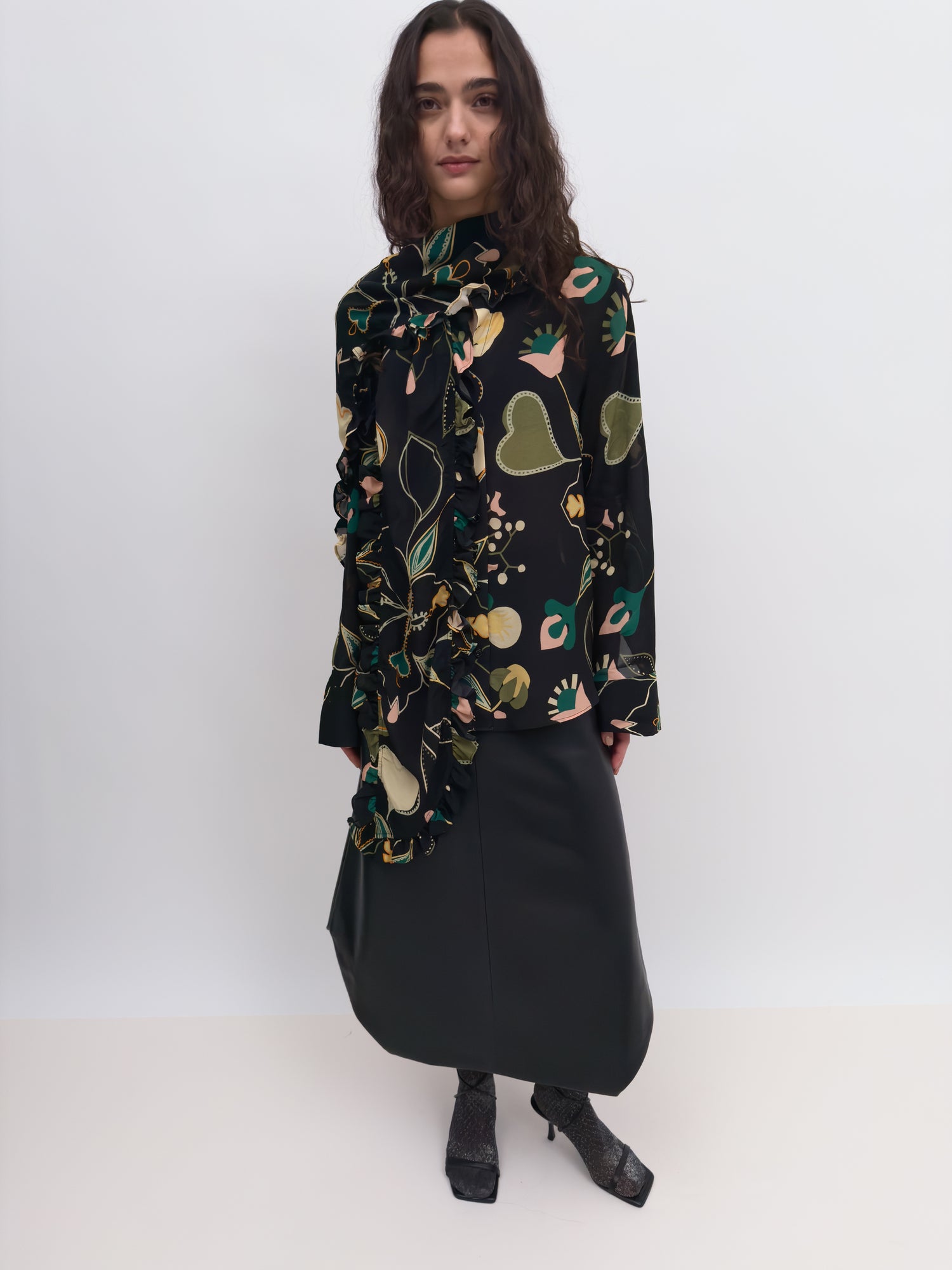 The Meryl bow tie blouse in Love Letter