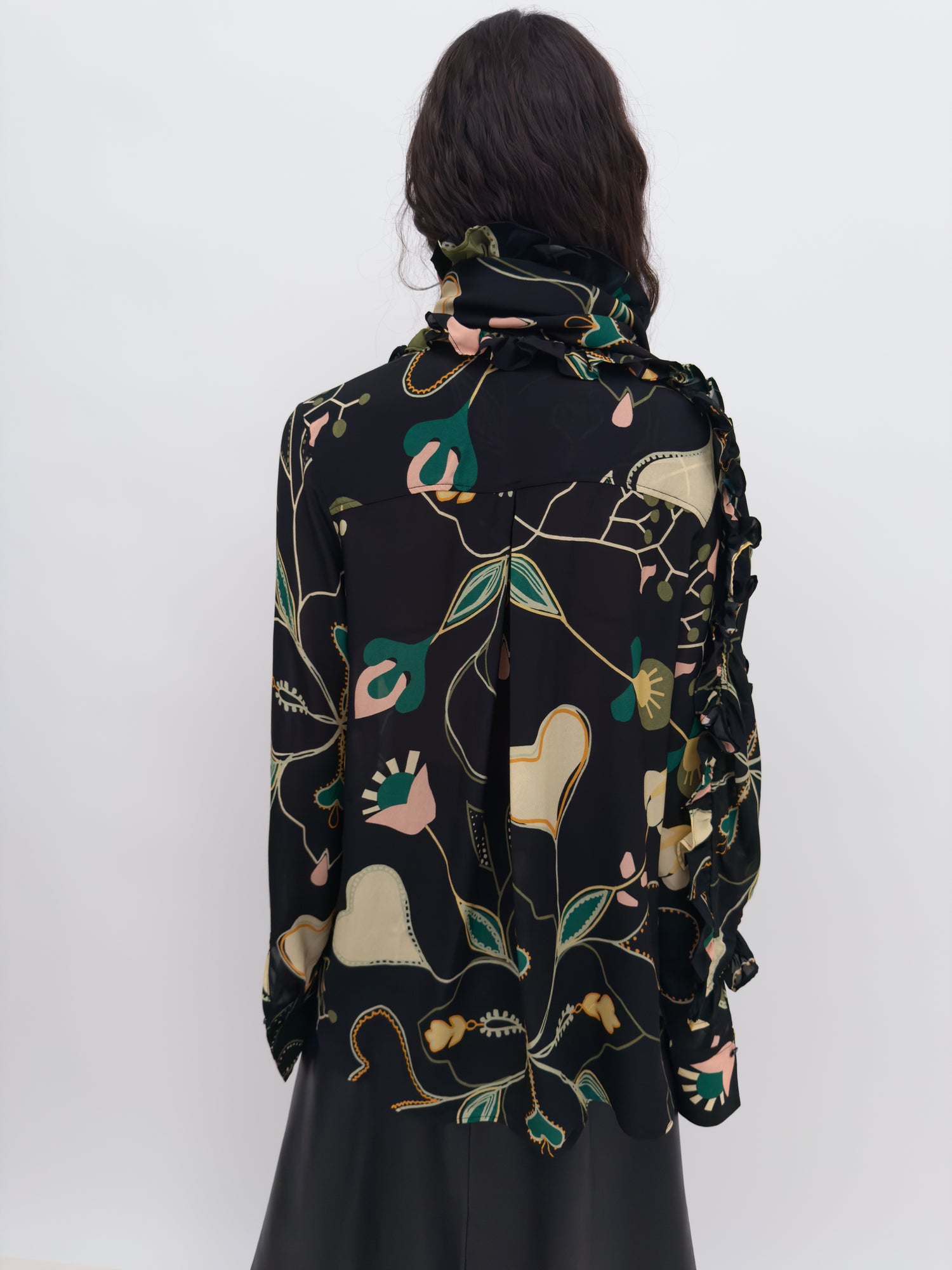 The Meryl bow tie blouse in Love Letter